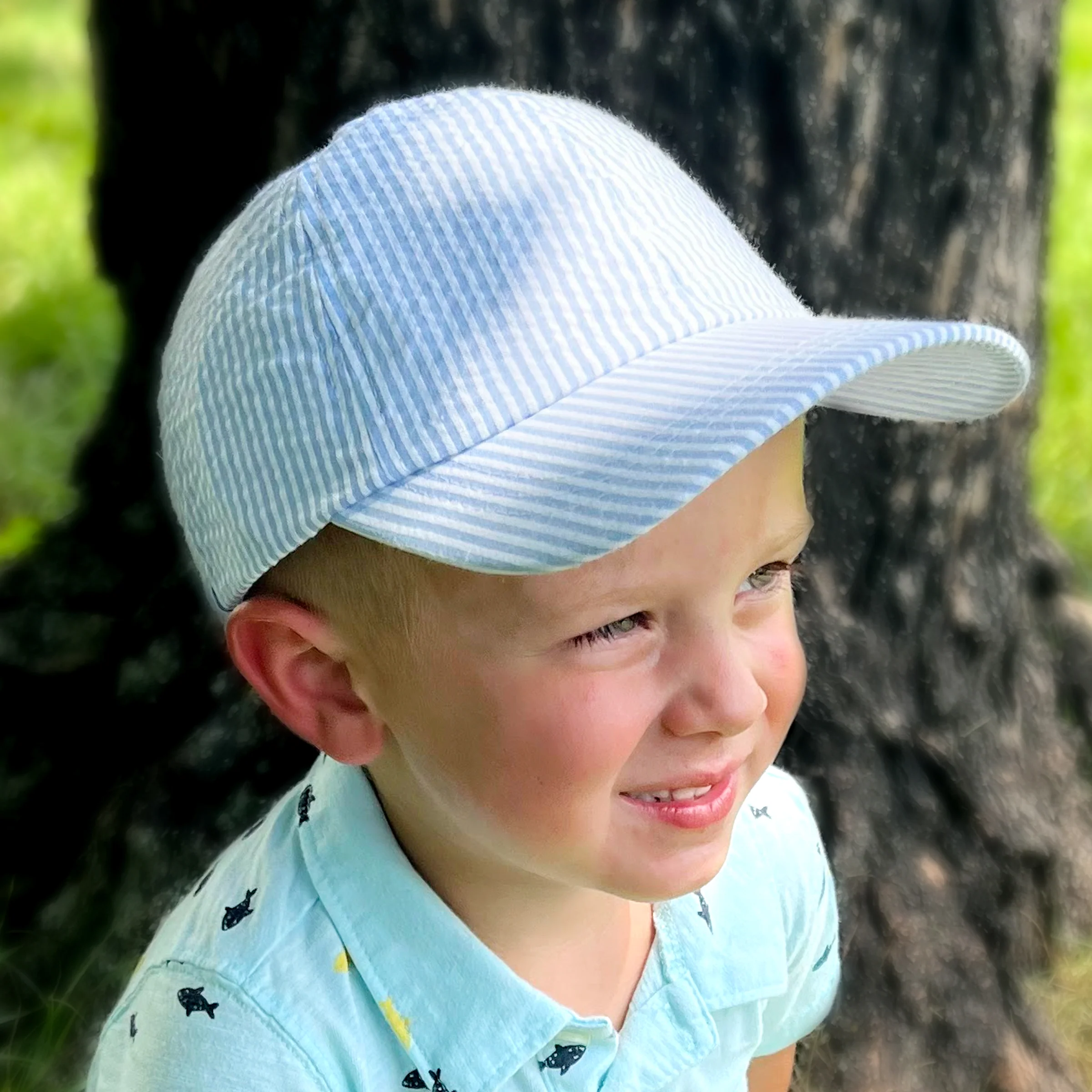 Seersucker Ball Cap - Image 2