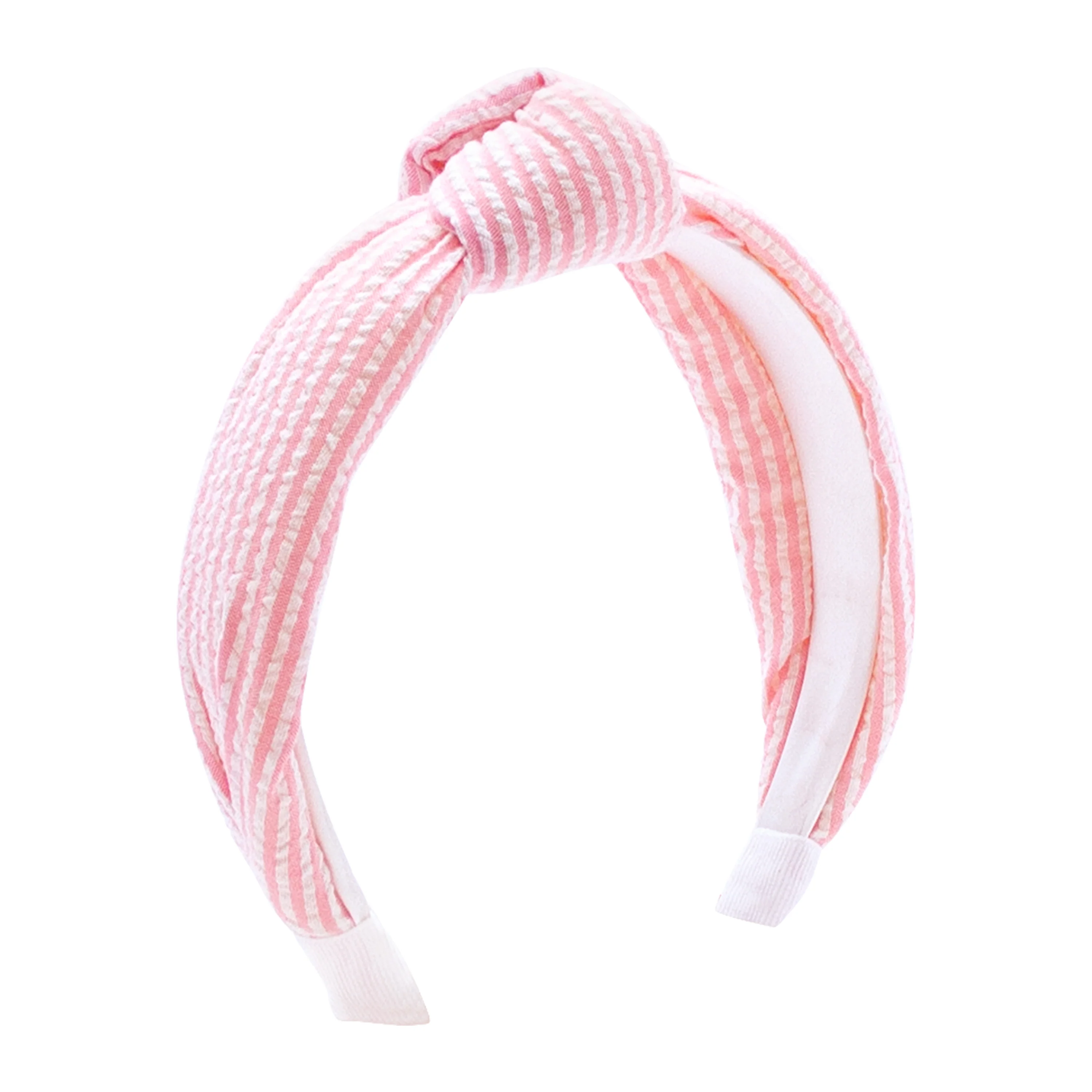 Seersucker Knotted Headband - Image 3
