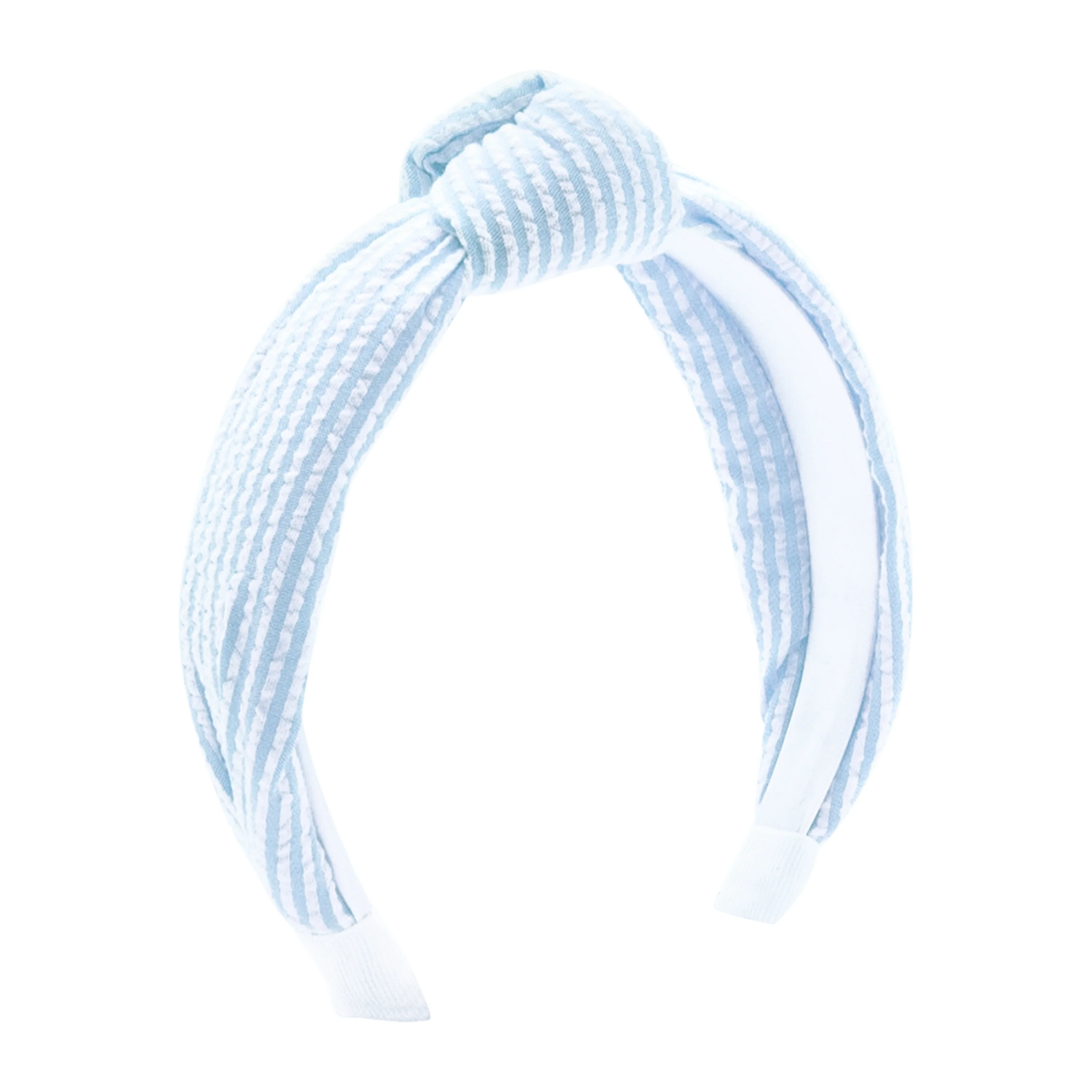 Seersucker Knotted Headband - Image 4