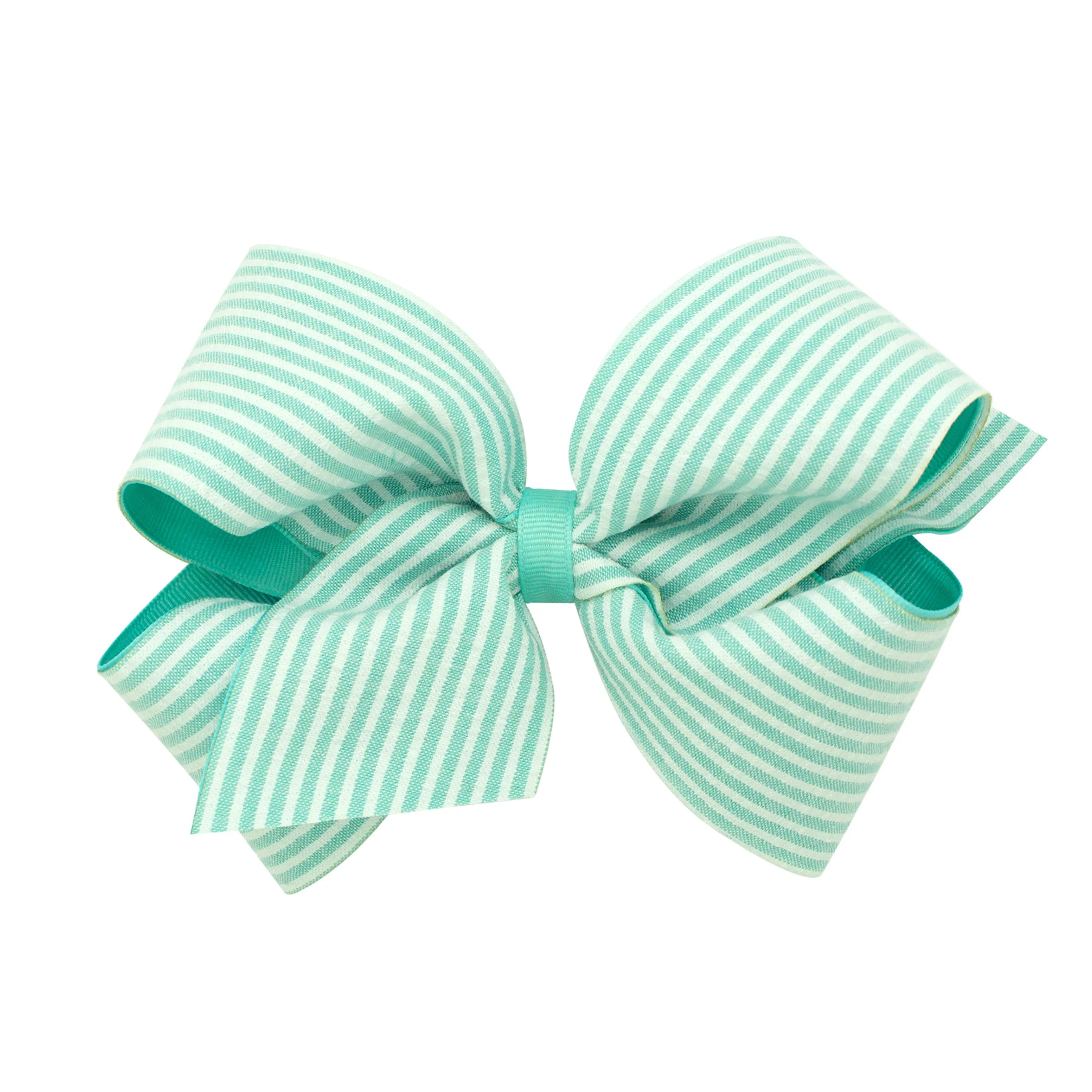 Seersucker Overlay Hair Bow - Image 8