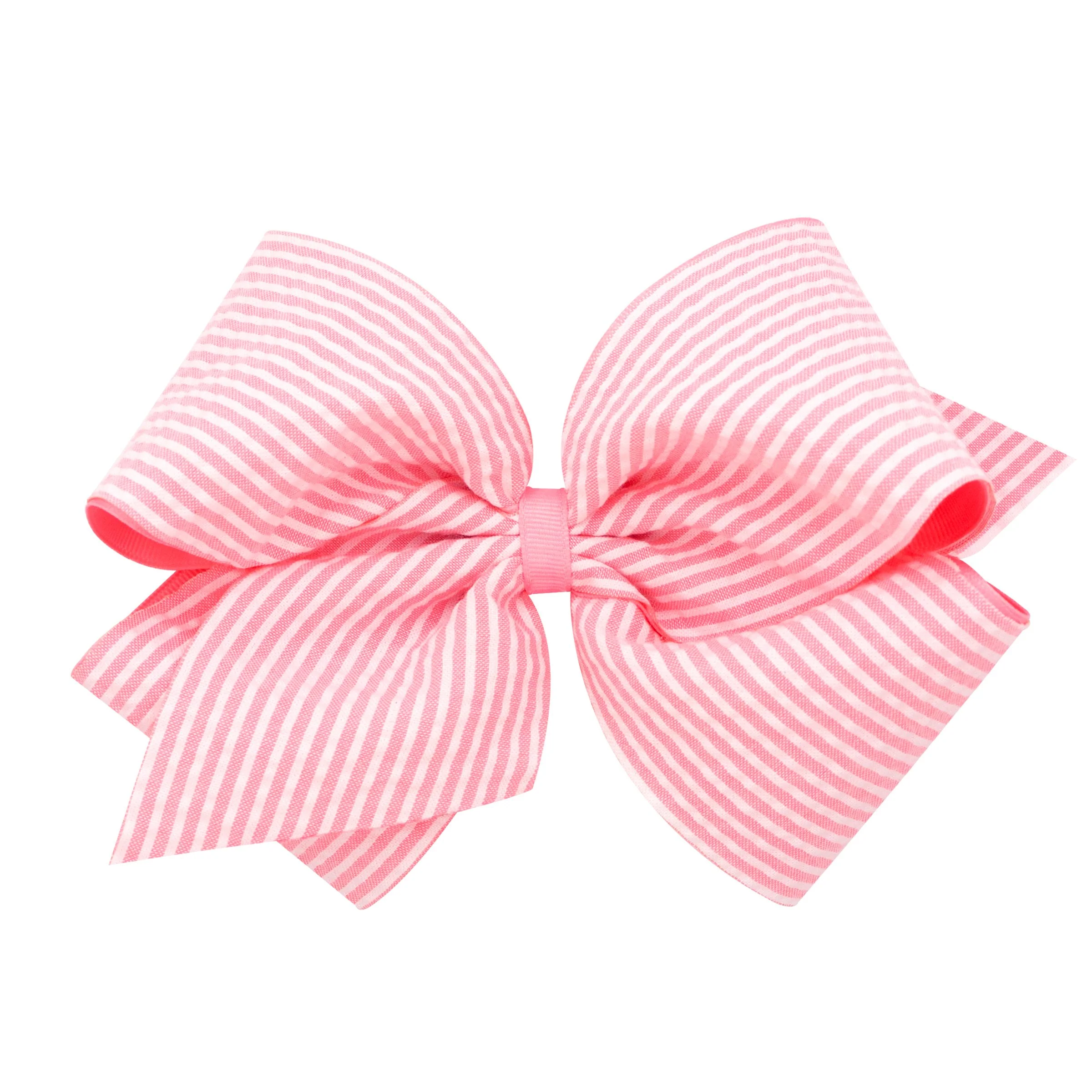 Seersucker Overlay Hair Bow - Image 9