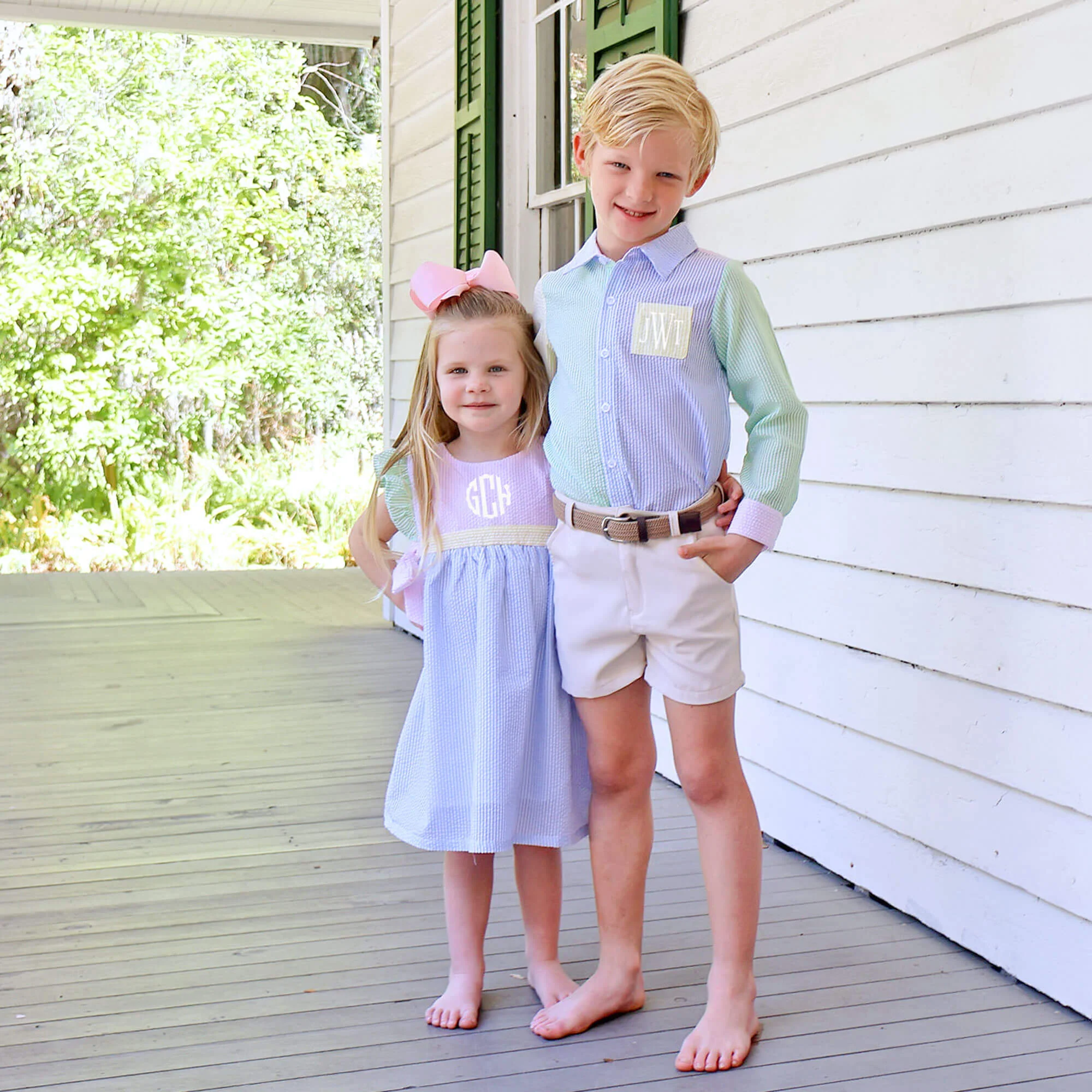 Multi Stripe Seersucker Avery Dress - Image 11
