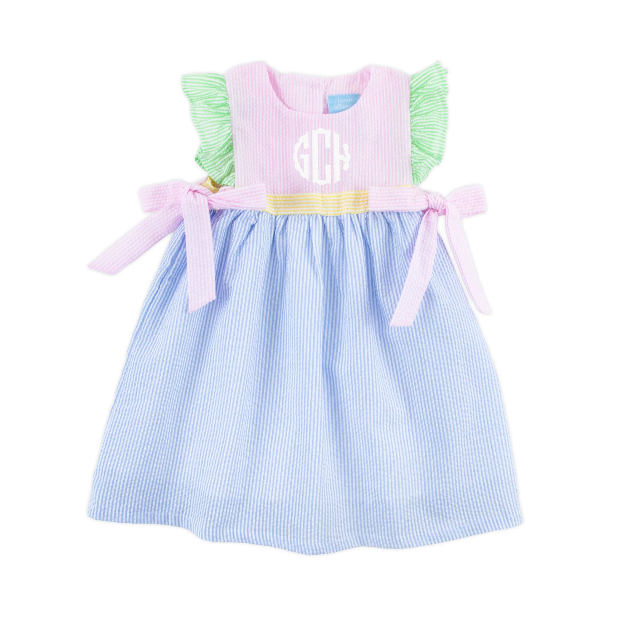 Multi Stripe Seersucker Avery Dress - Image 2