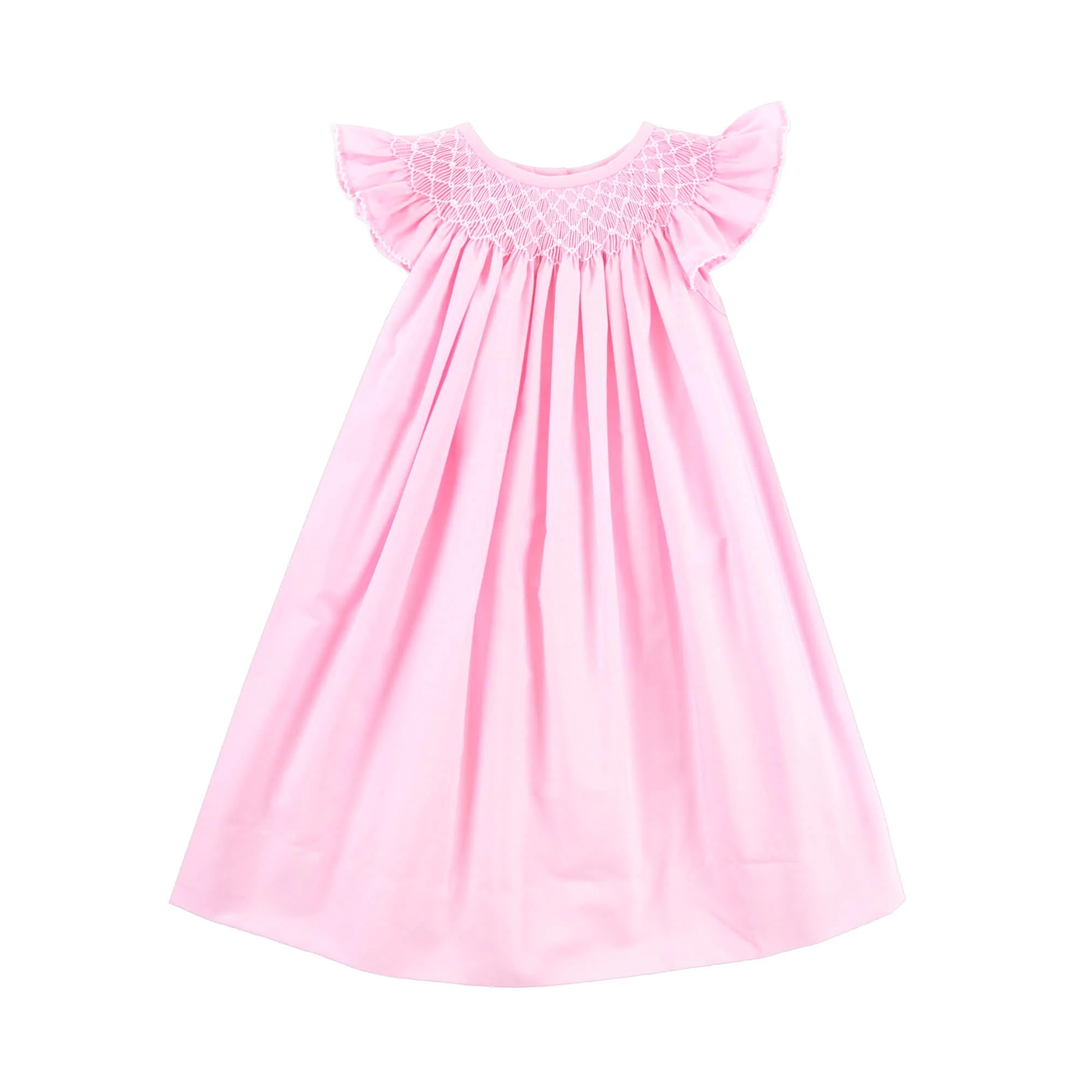Shine Like A Pearl Pink Smocked Dress - Image 2