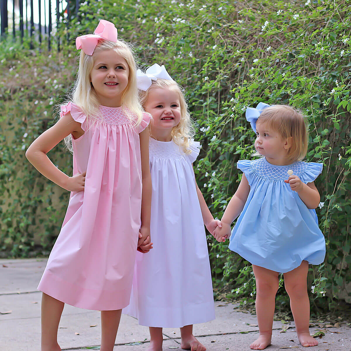 Shine Like A Pearl Pink Smocked Dress - Image 6