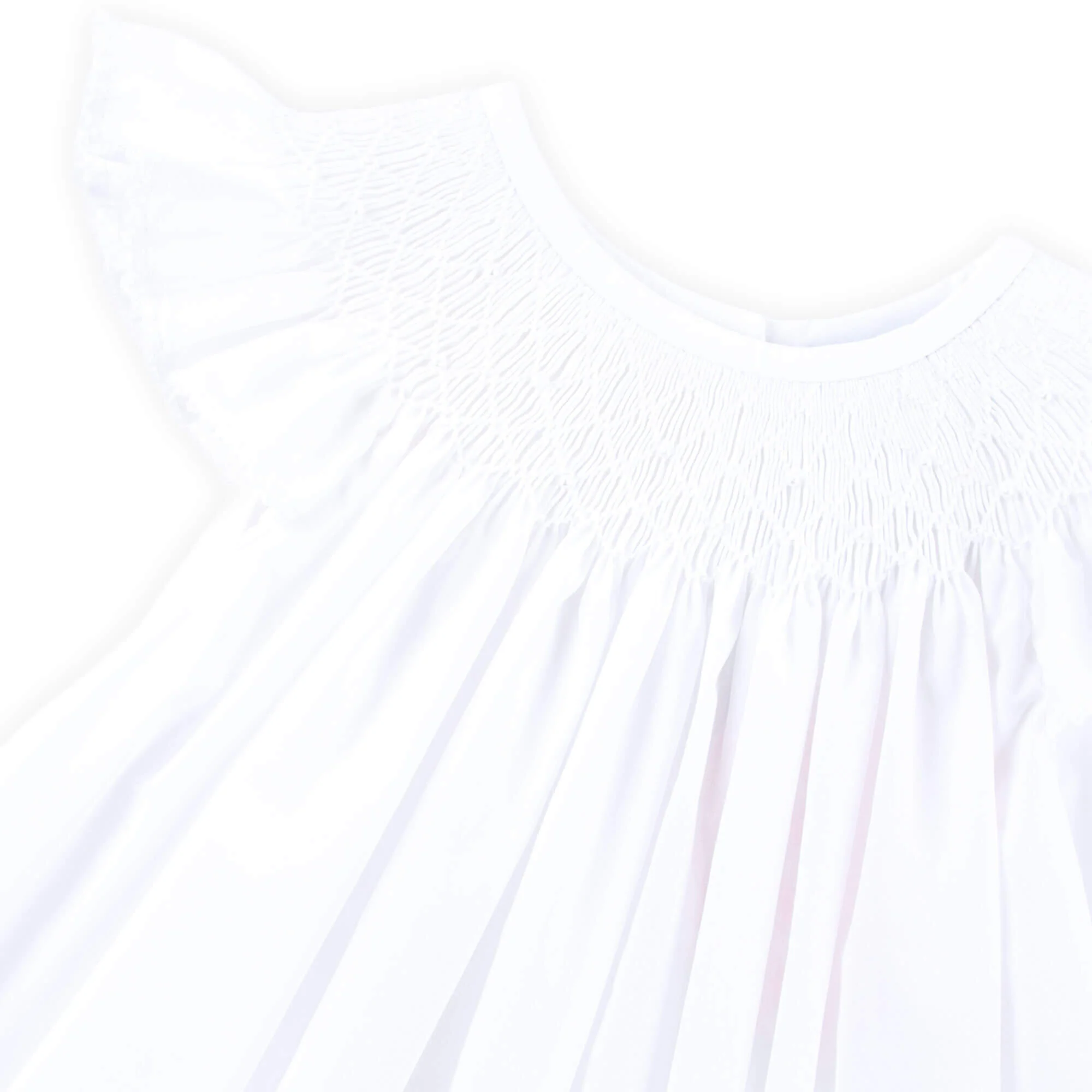 Shine Like A Pearl White Smocked Dress - Image 4
