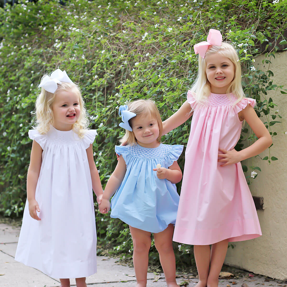 Shine Like A Pearl White Smocked Dress - Image 6