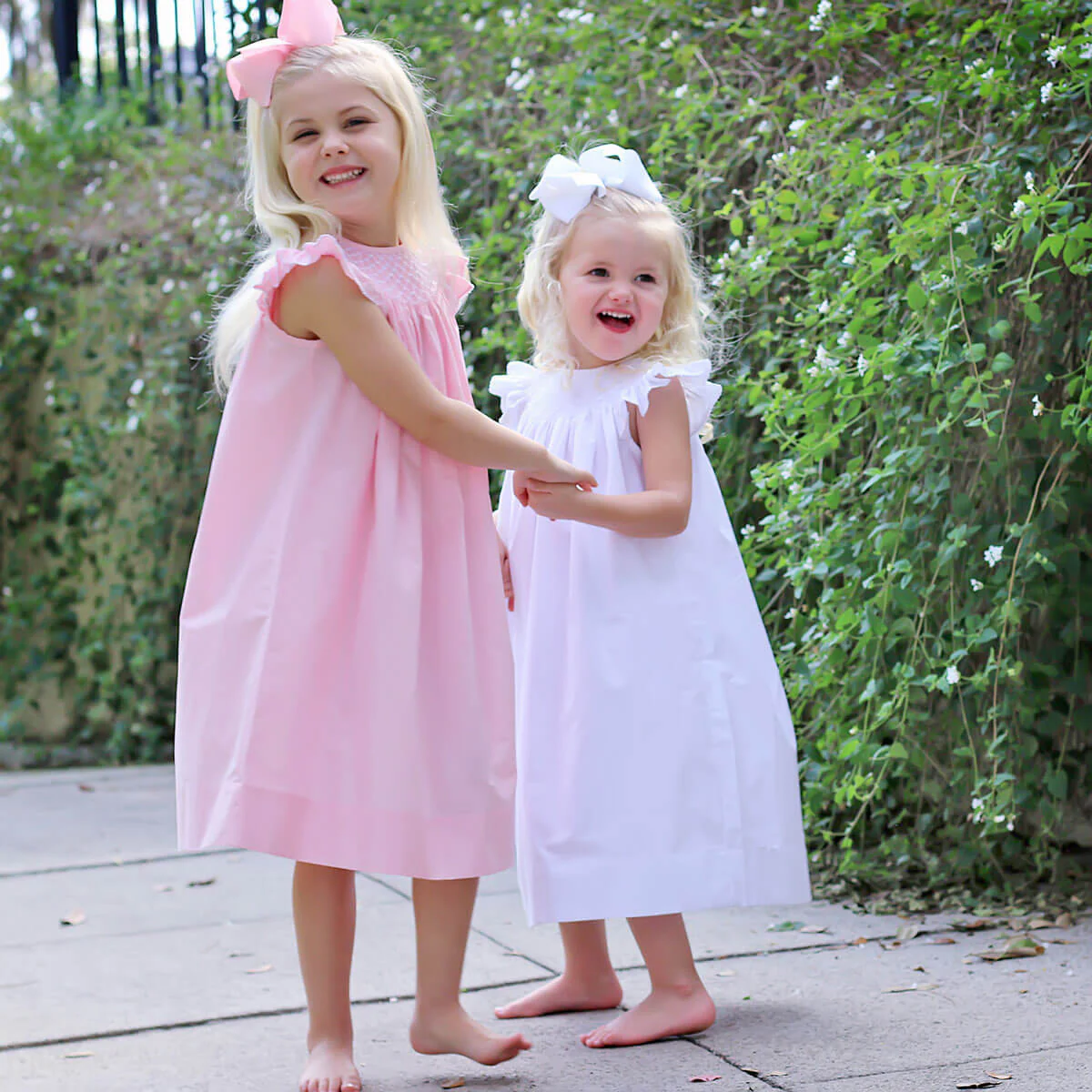 Shine Like A Pearl White Smocked Dress - Image 7