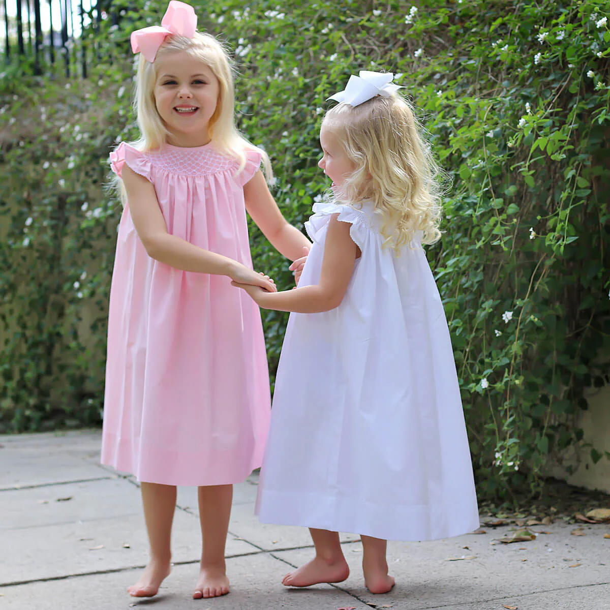 Shine Like A Pearl White Smocked Dress - Image 8
