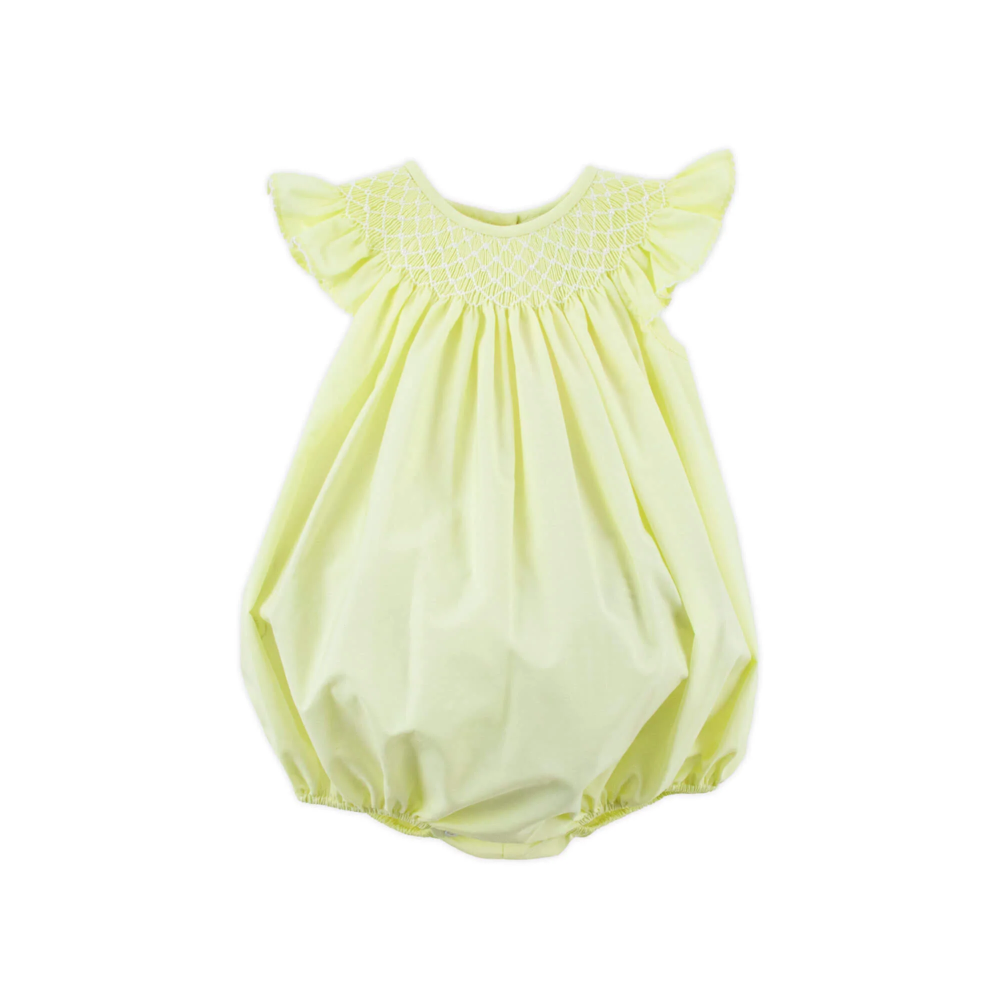 Shine Like A Pearl Yellow Smocked Bubble - Image 3