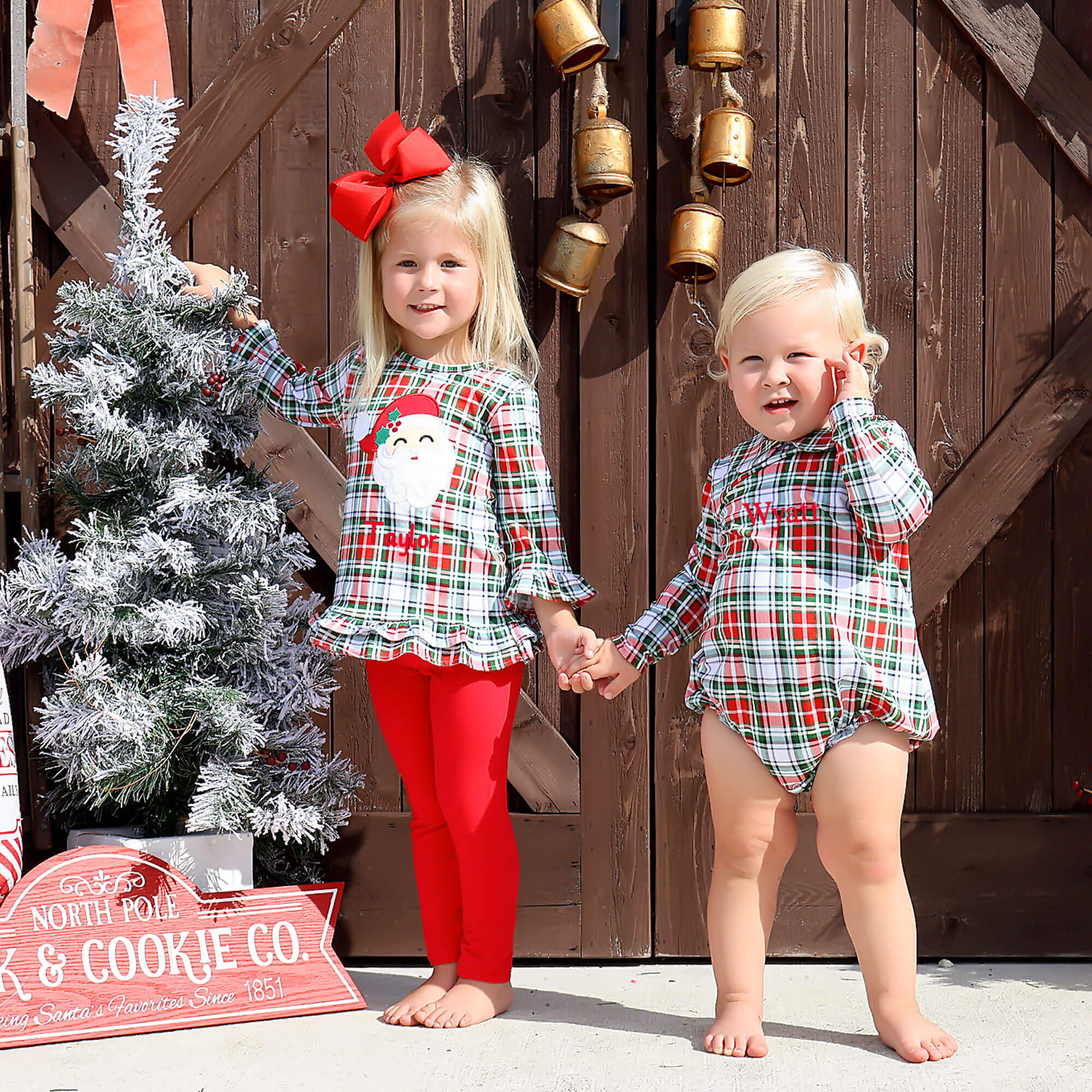 Sinclair Plaid Collared Bubble - Image 3