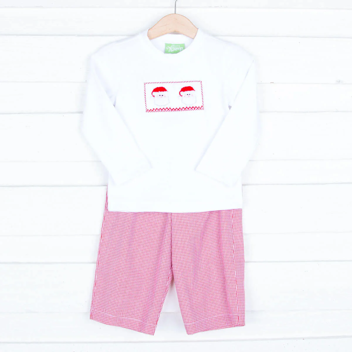 Santa's Favorite Smocked Pant Set - Image 2