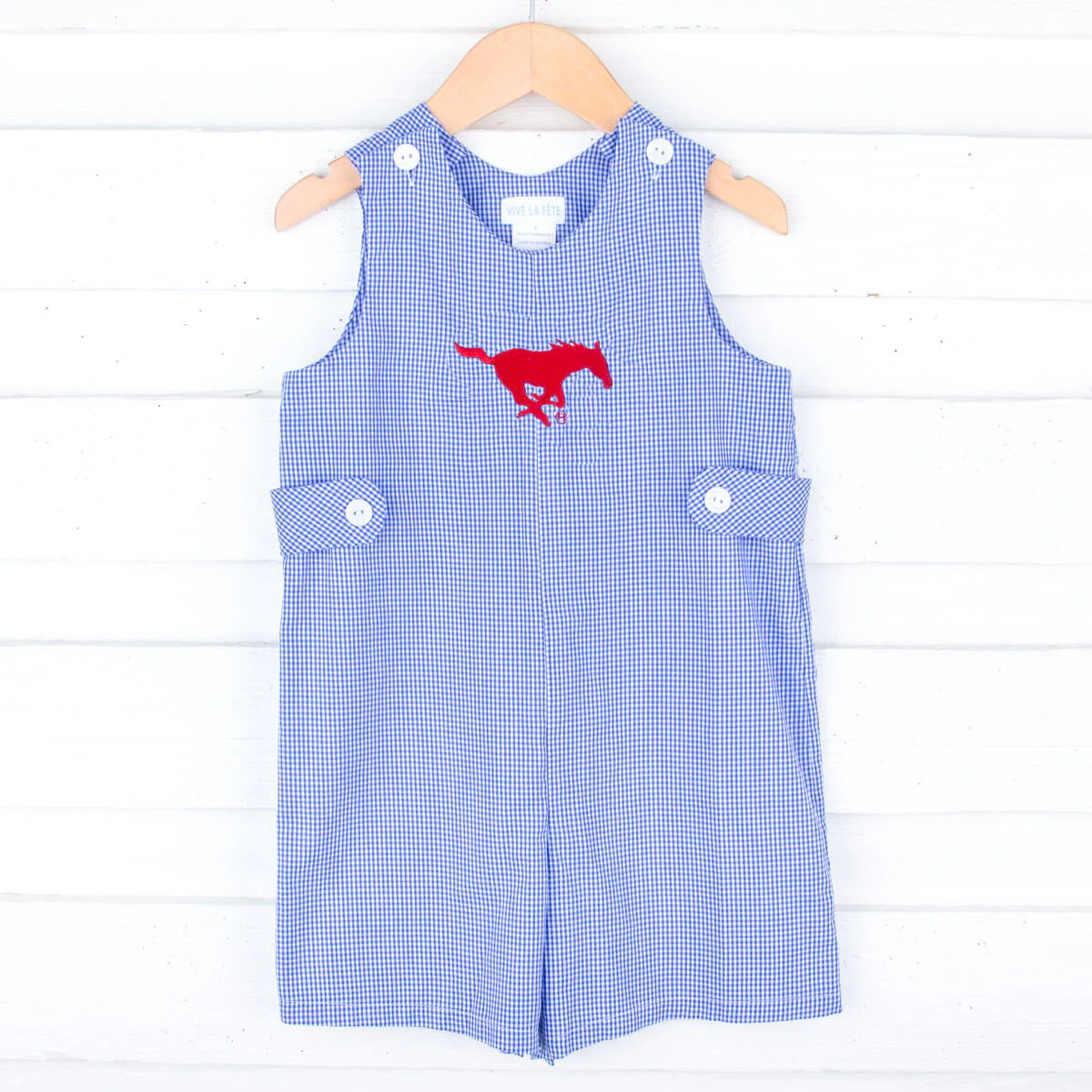 SMU Embroidered Royal Blue Jon Jon - Image 2