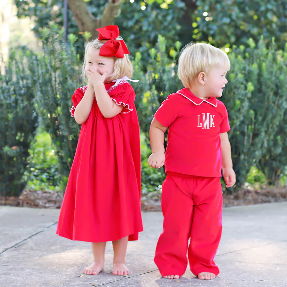 Solid Red Collared Corduroy Collared Pant Set - Image 3
