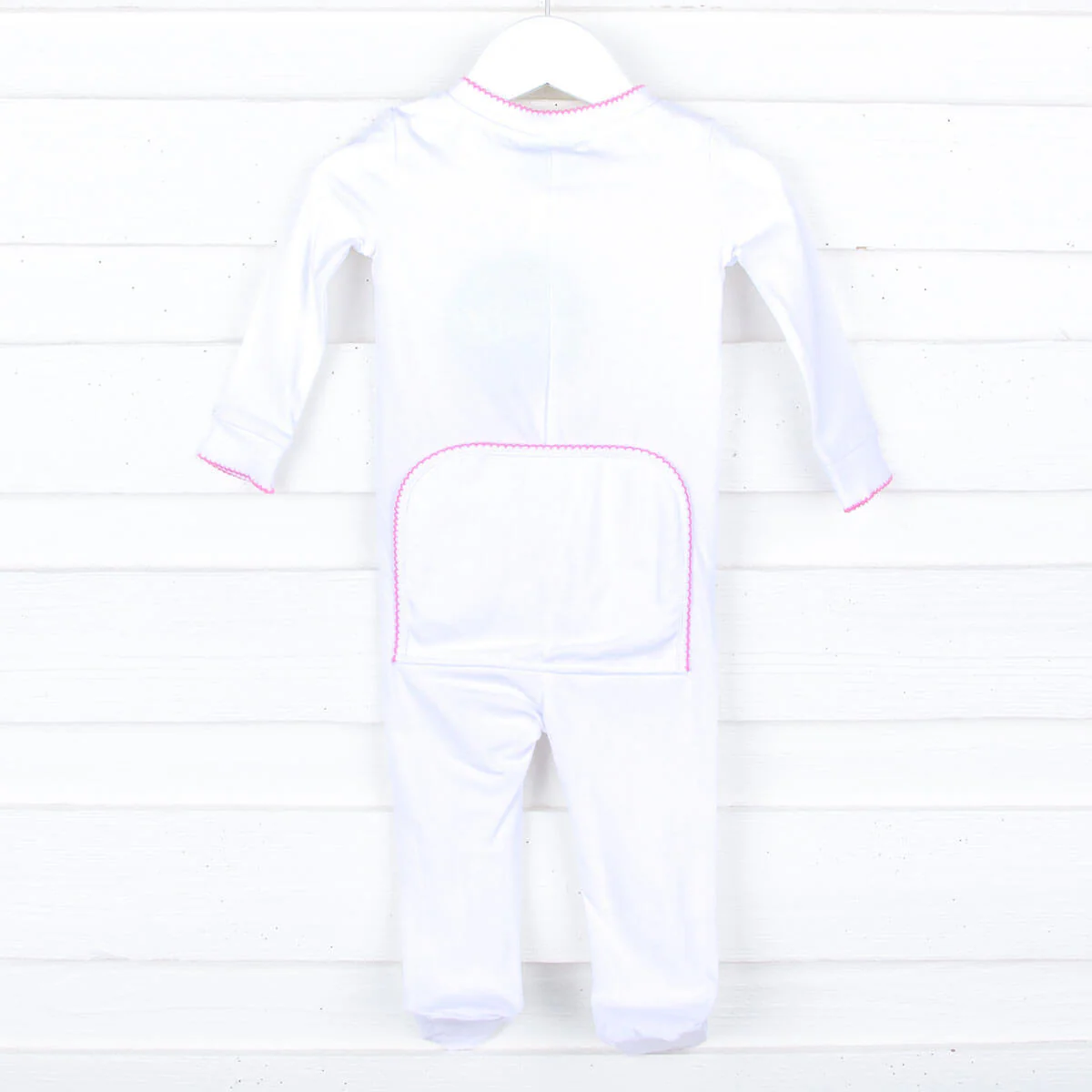Solid White Color Trim Zip Sleeper - Image 11