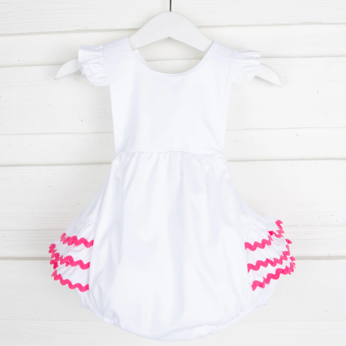 Solid White Ruffle Bubble - Image 2