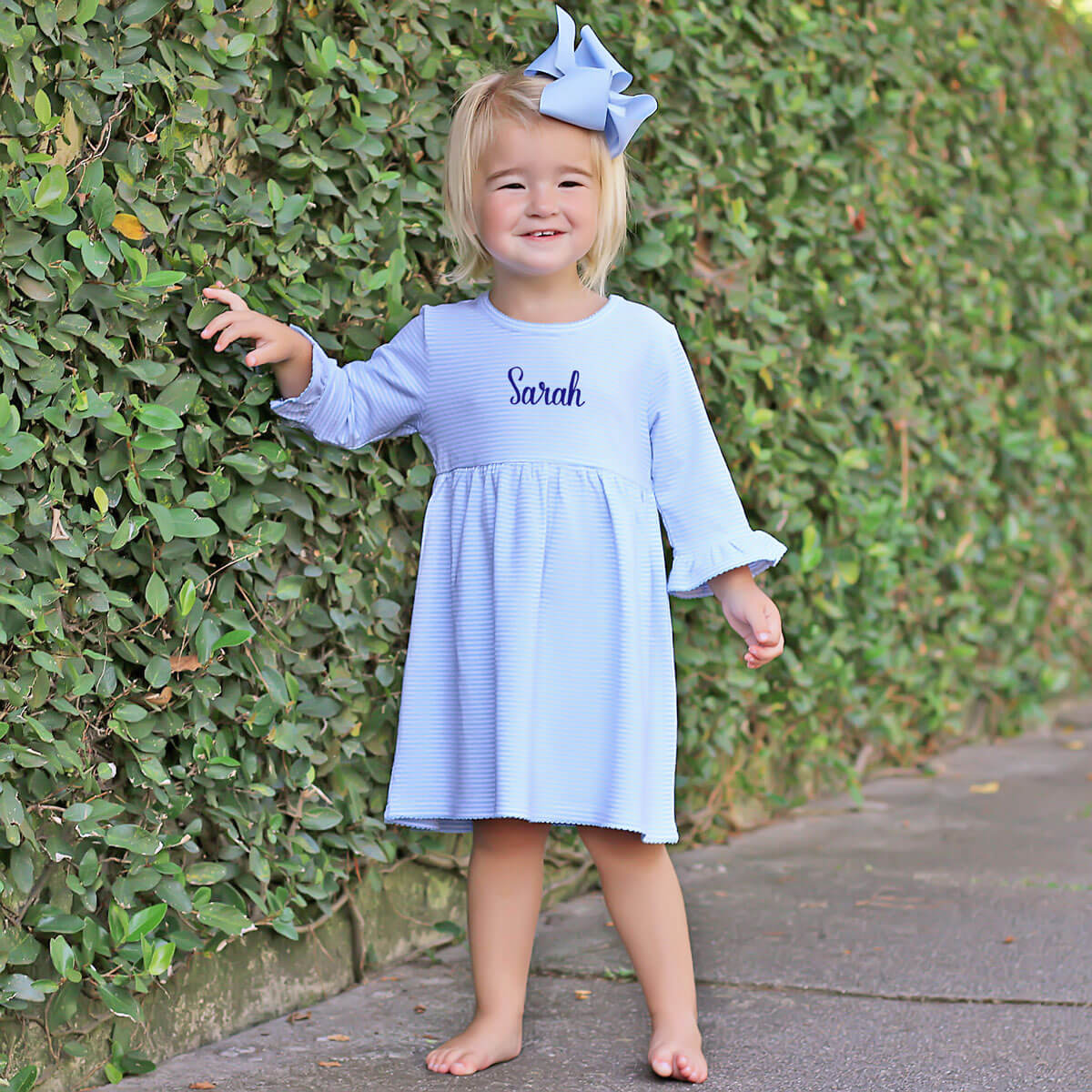 Blue Stripe Sophia Dress - Image 11