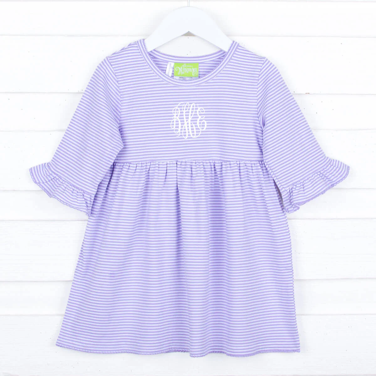 Lavender Stripe Sophia Dress - Image 2