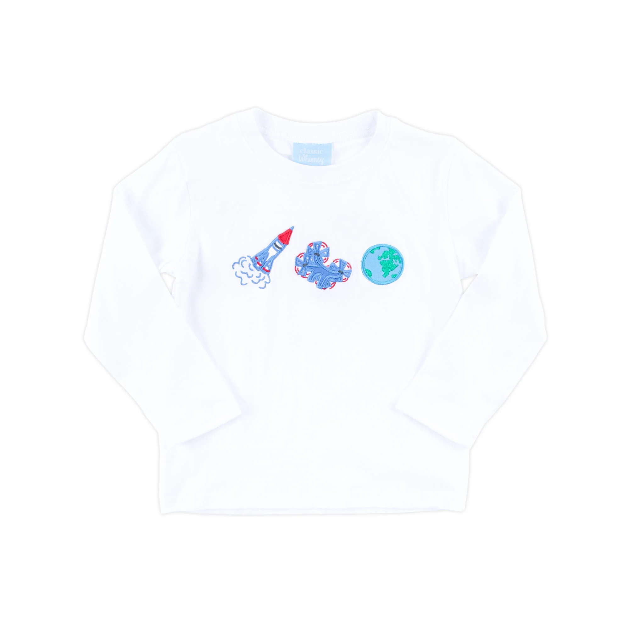 Space White Long Sleeve Shirt - Image 2