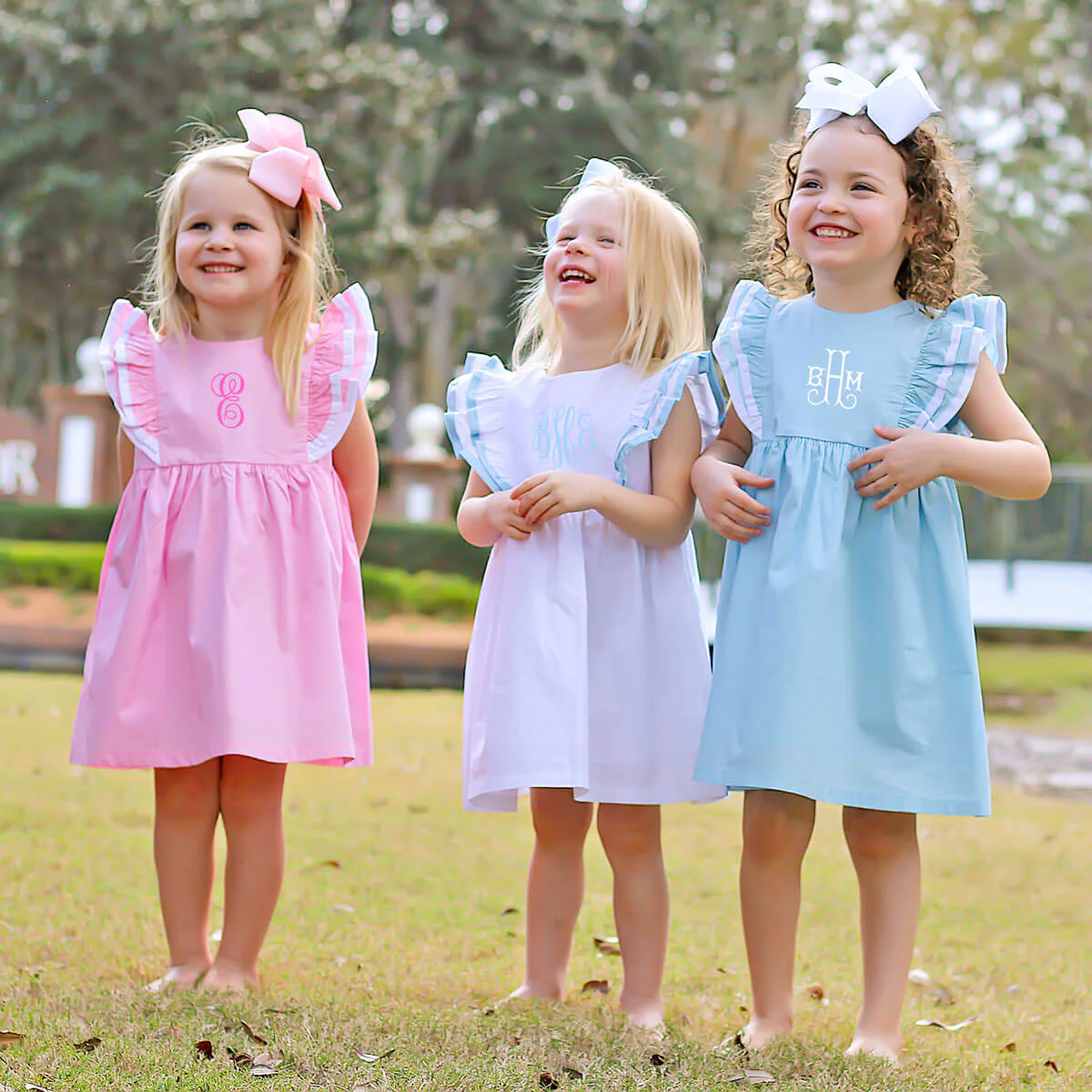White & Light Blue Alice Dress - Image 6