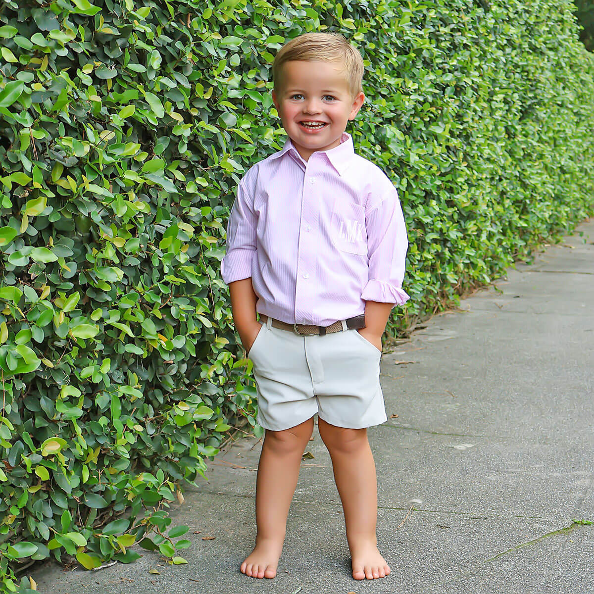 Pink Stripe Button Down Shirt - Image 3
