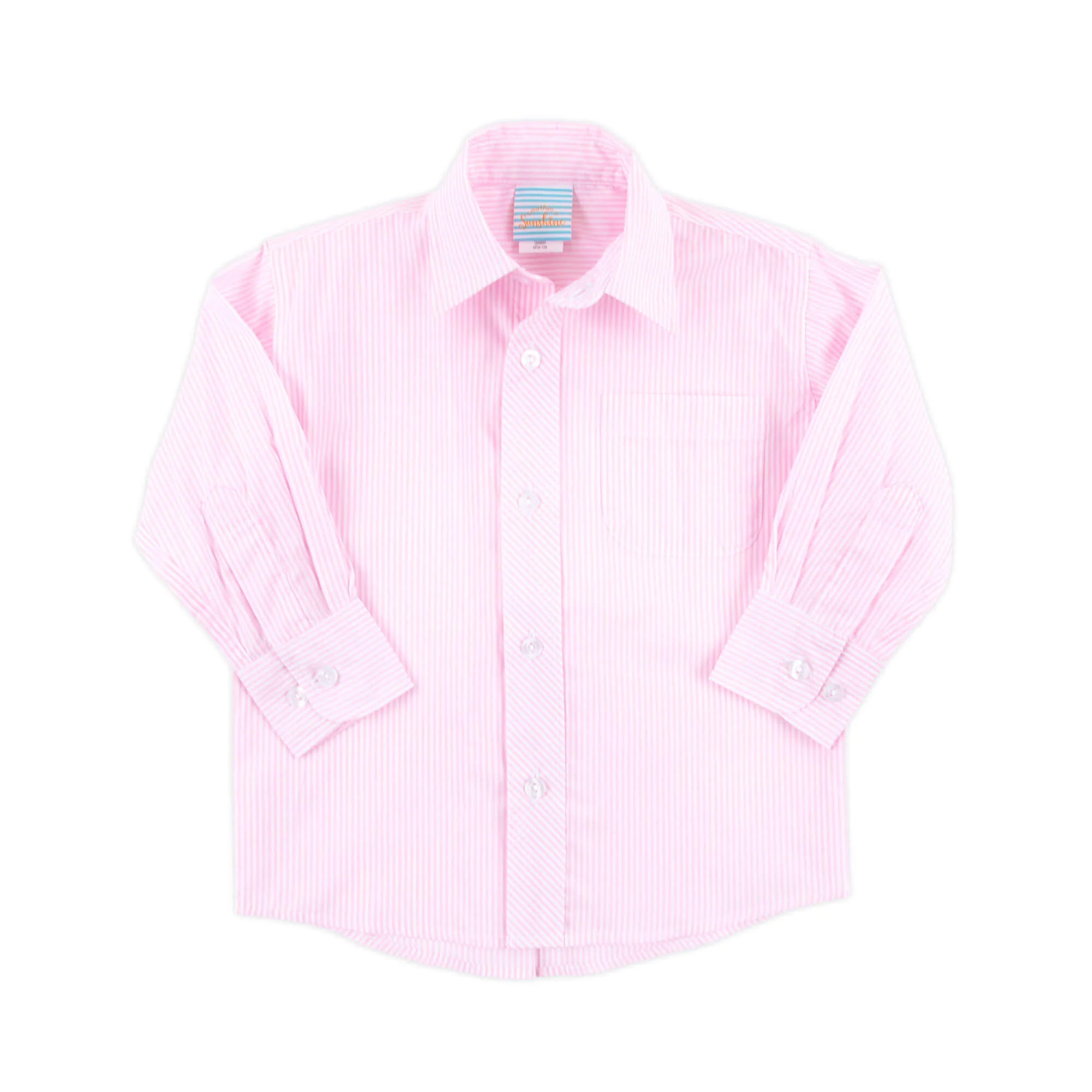 Pink Stripe Button Down Shirt - Image 5