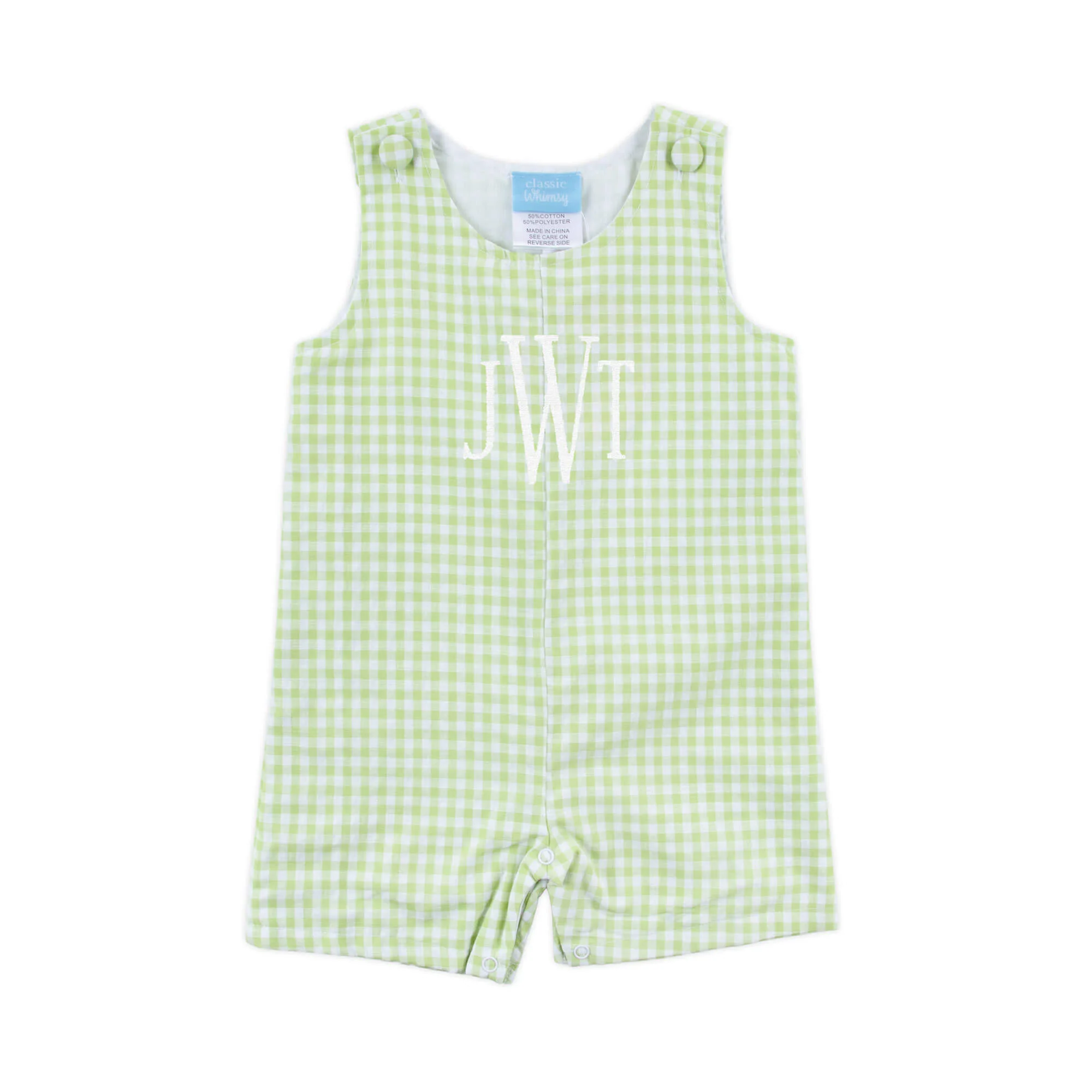 Spring Days Light Green Gingham Jon Jon - Image 2