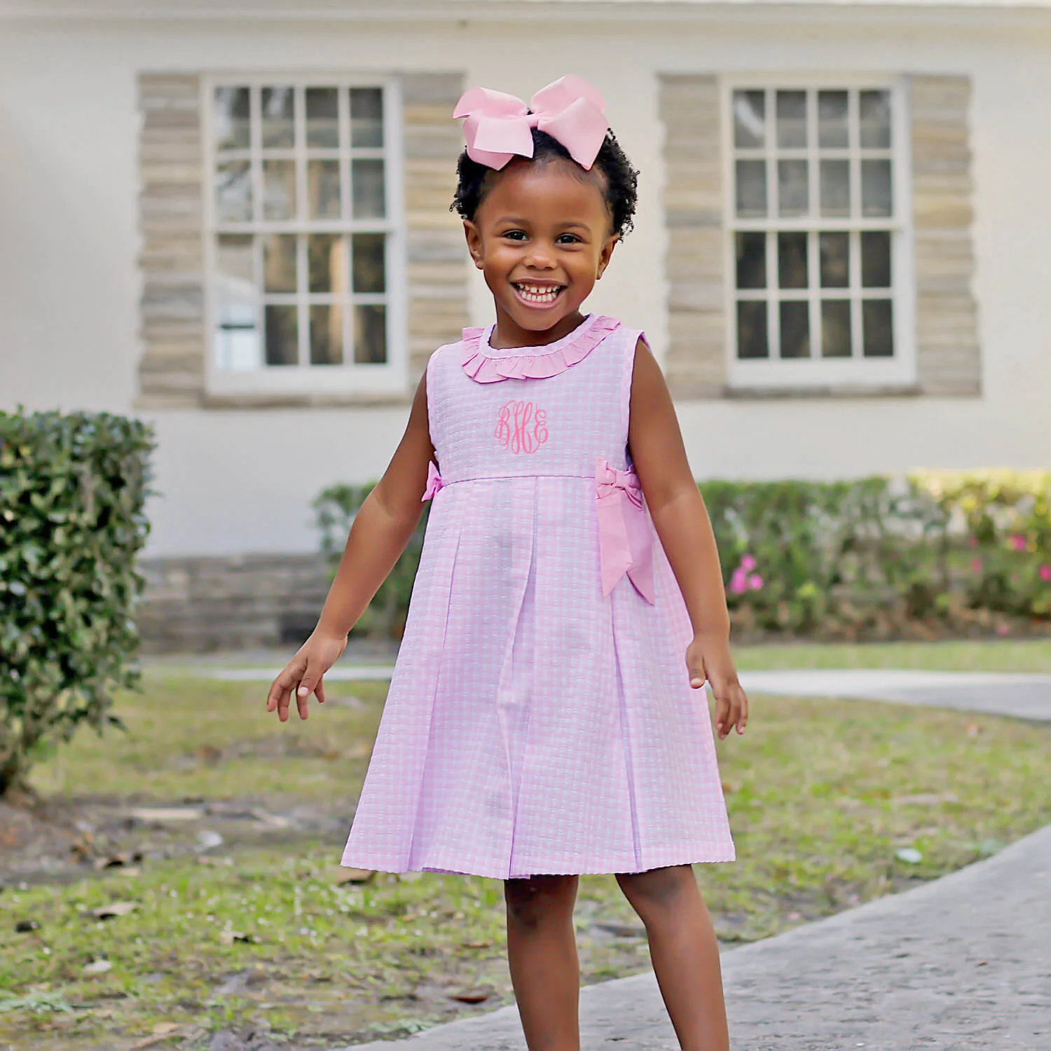 Hilton Head Plaid Pink Eloise Dress - Image 7