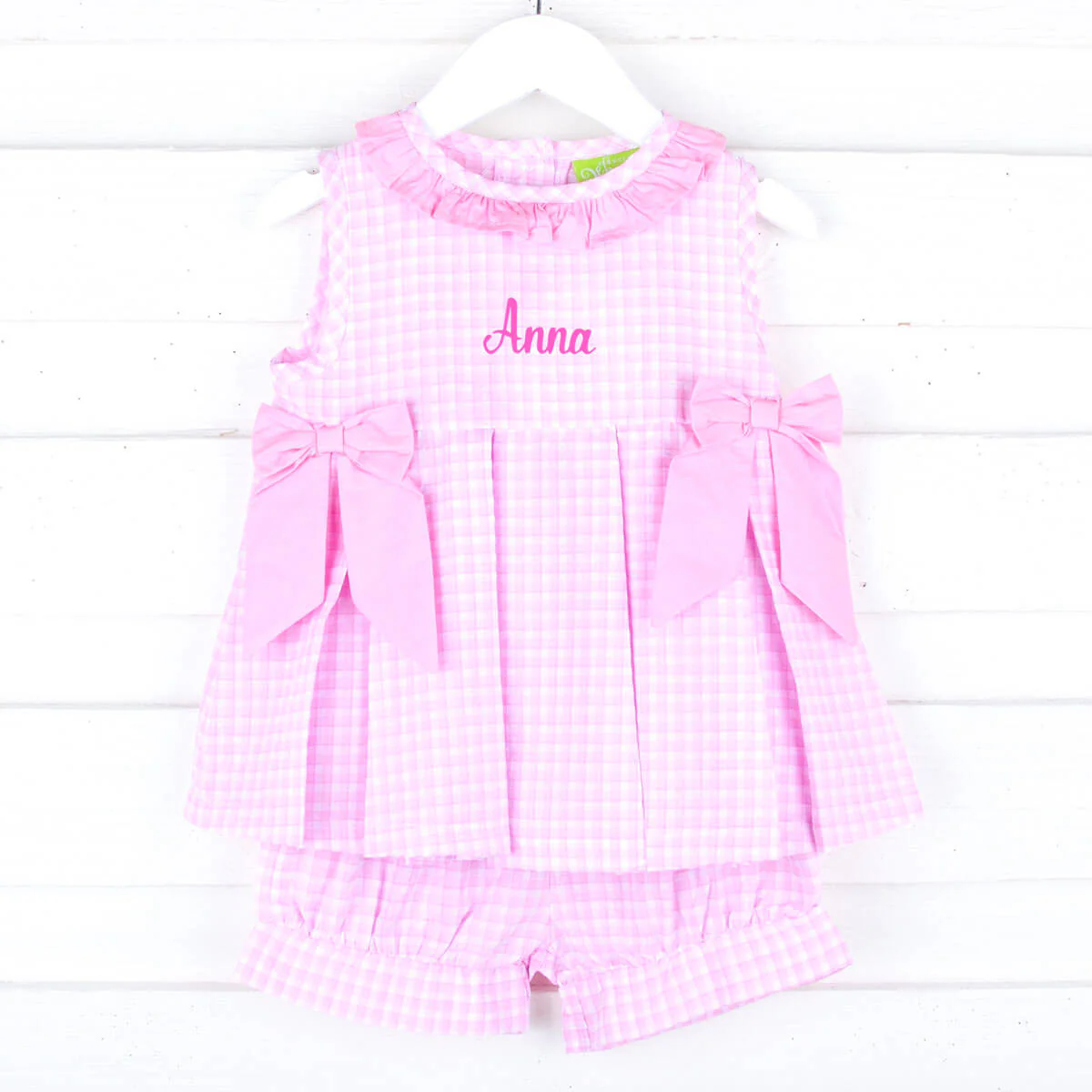Hilton Head Plaid Pink Eloise Short Set - Image 2