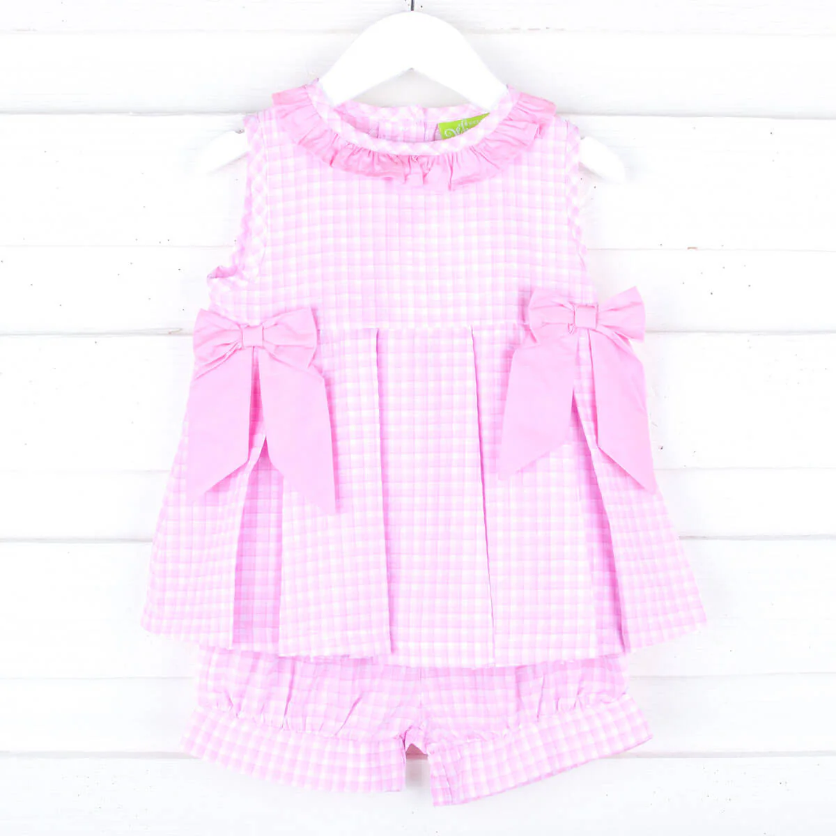 Hilton Head Plaid Pink Eloise Short Set - Image 3
