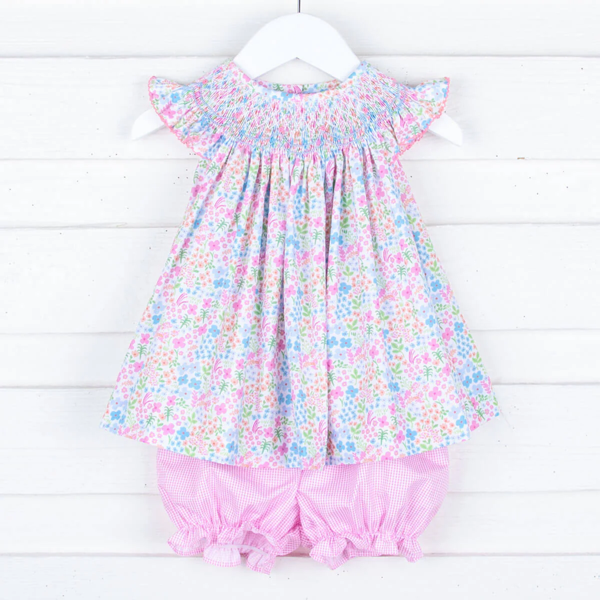 Spring Garden Smocked Bloomer Set - Image 2