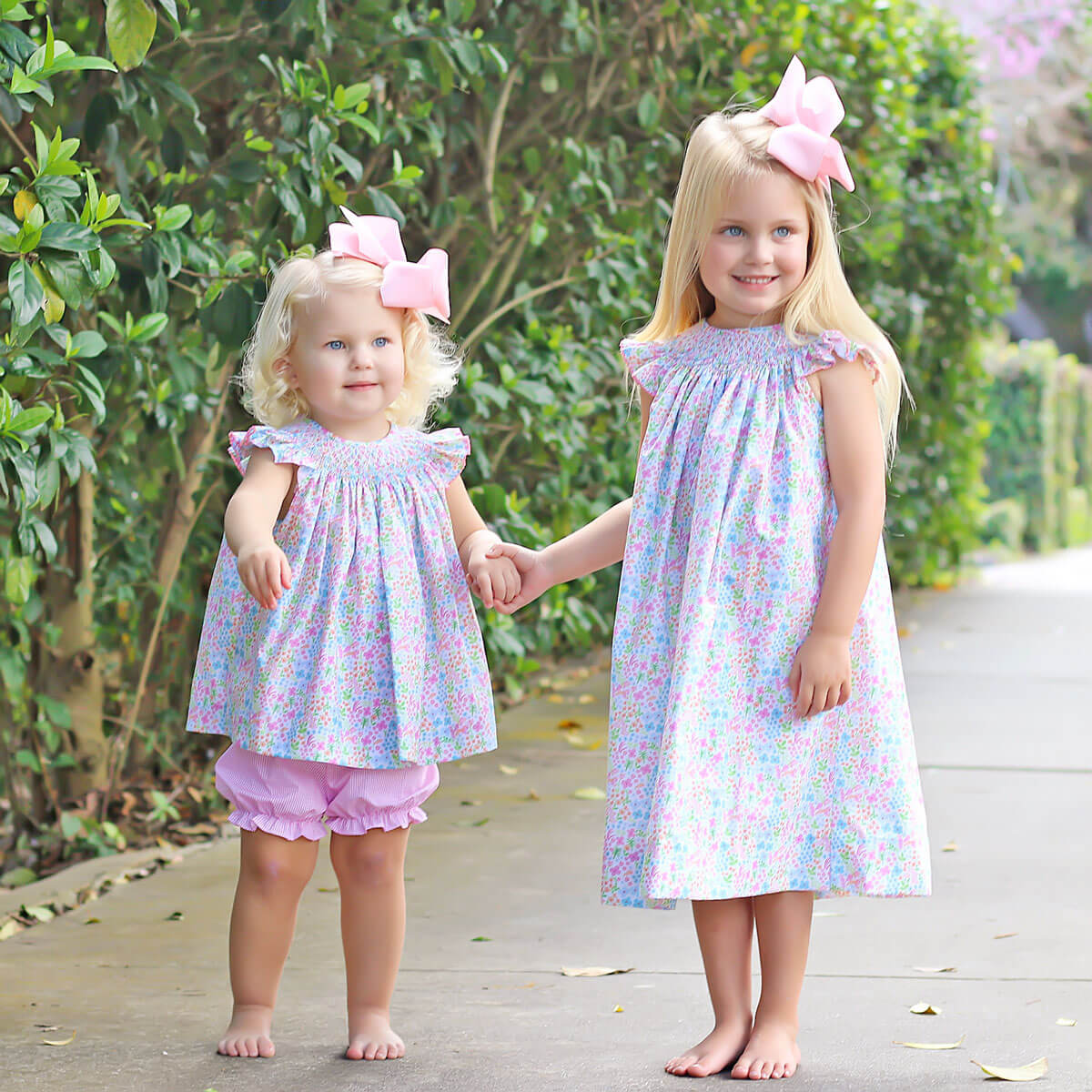 Spring Garden Smocked Bloomer Set - Image 5