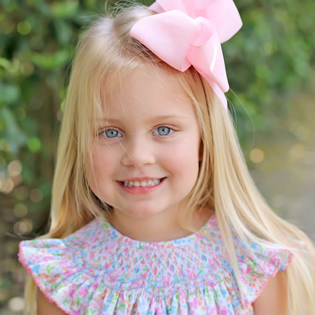 Spring Garden Smocked Dress - Image 3