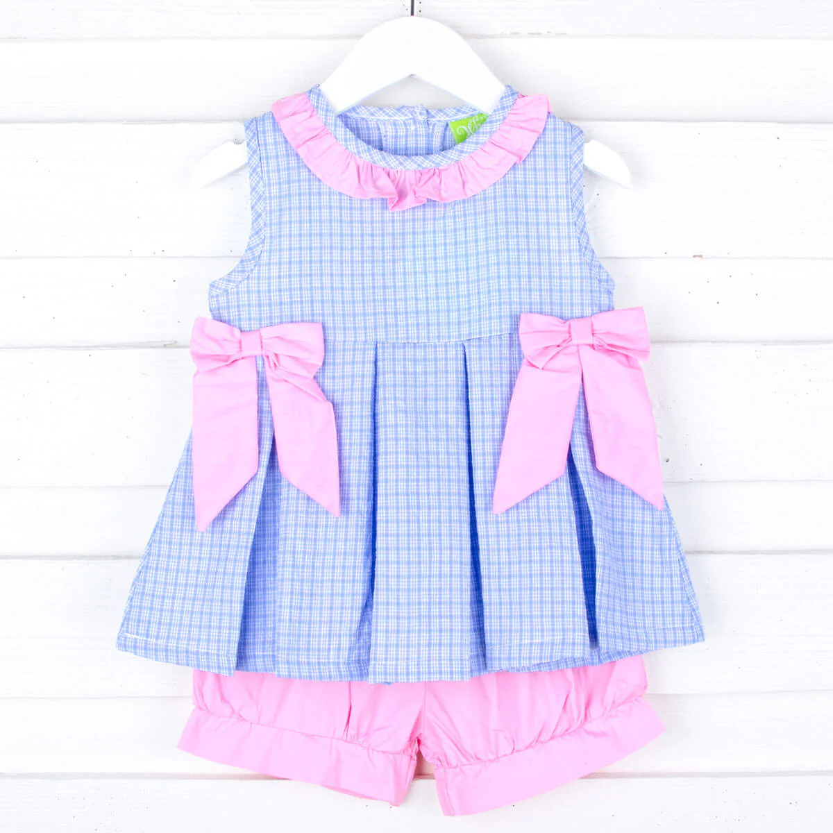 Camden Plaid Blue Eloise Short Set - Image 6