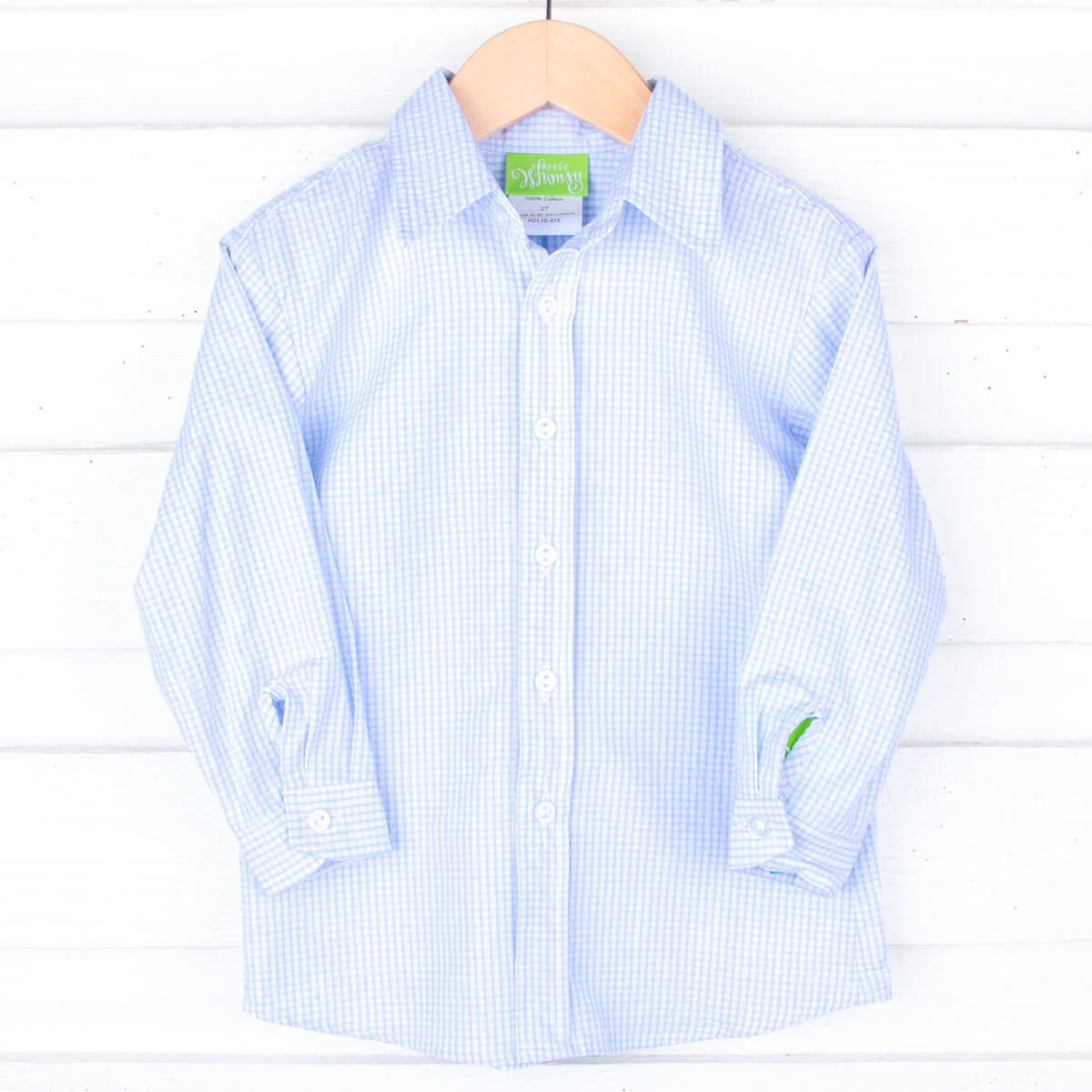 Spring In Blue Button Down Shirt - Image 2