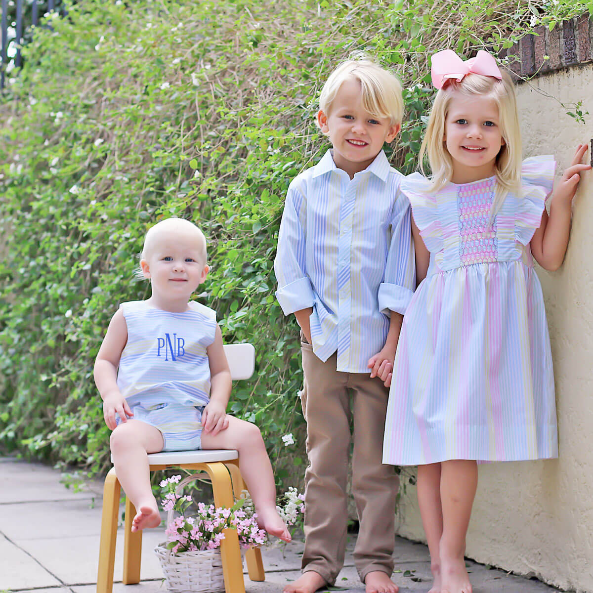 Spring Love Stripe Smocked Rachel Dress - Image 6