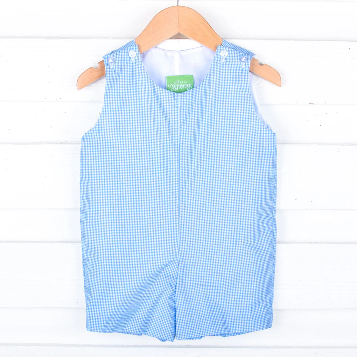 Springtime Blue Gingham Jon Jon - Image 2