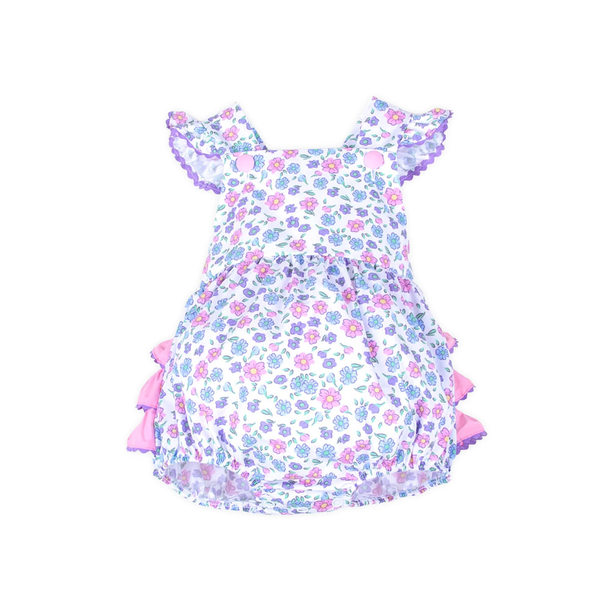 Springtime Floral Ruffle Bubble - Image 3