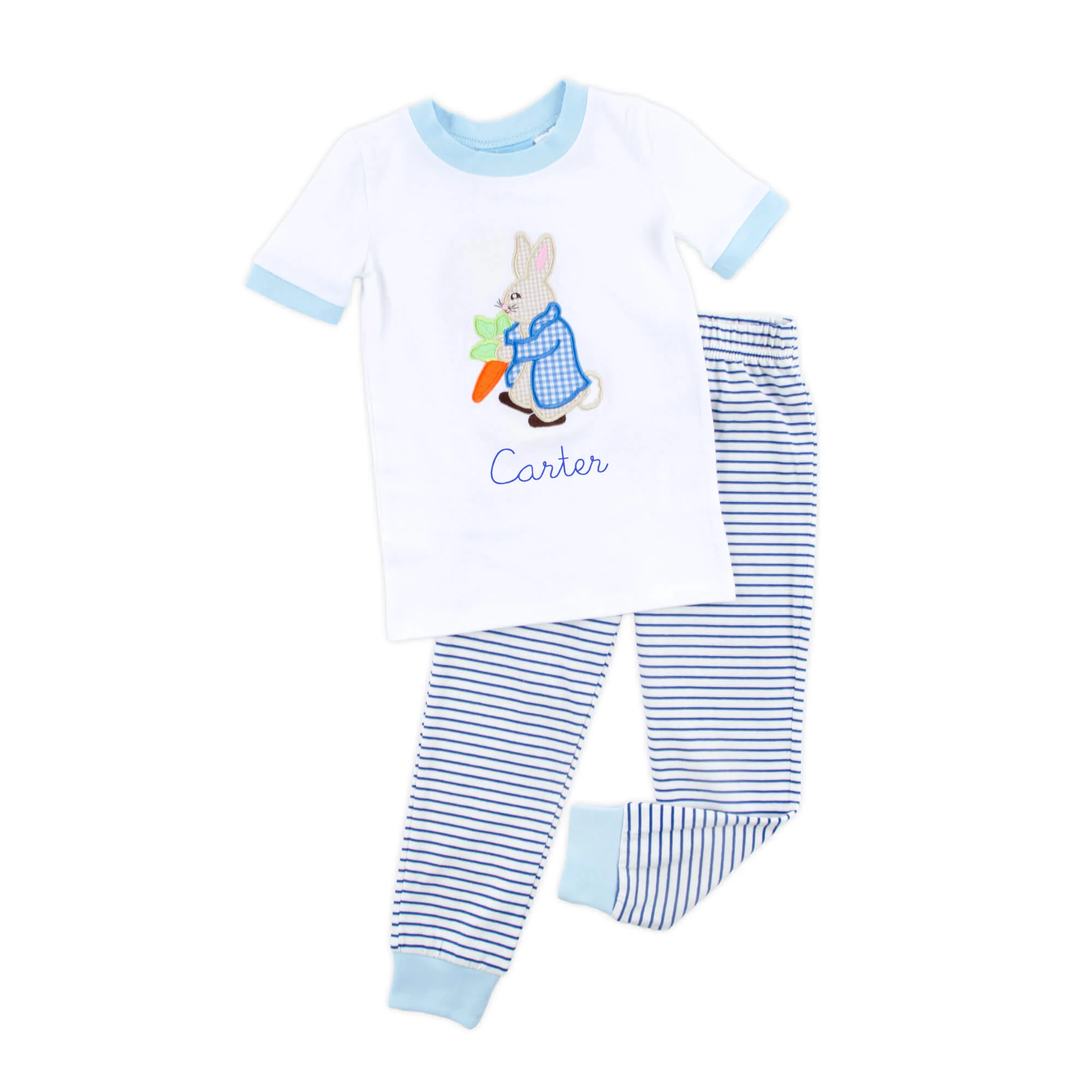 Storybook Friends Blue Stripe Pajamas - Image 2