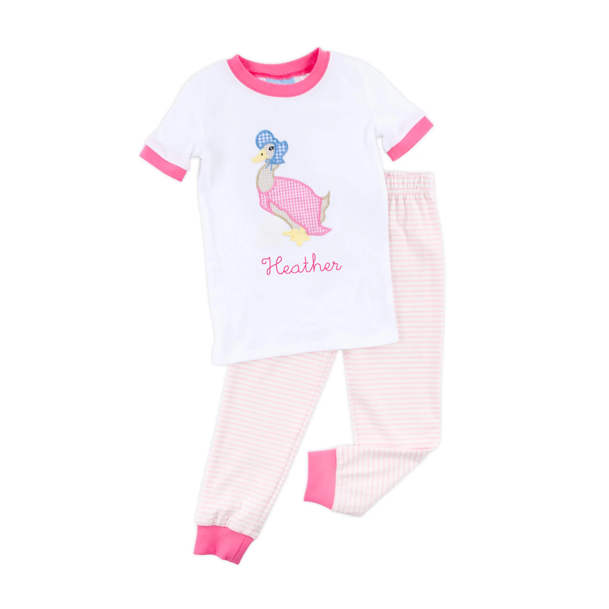 Storybook Friends Pink Stripe Pajamas - Image 2