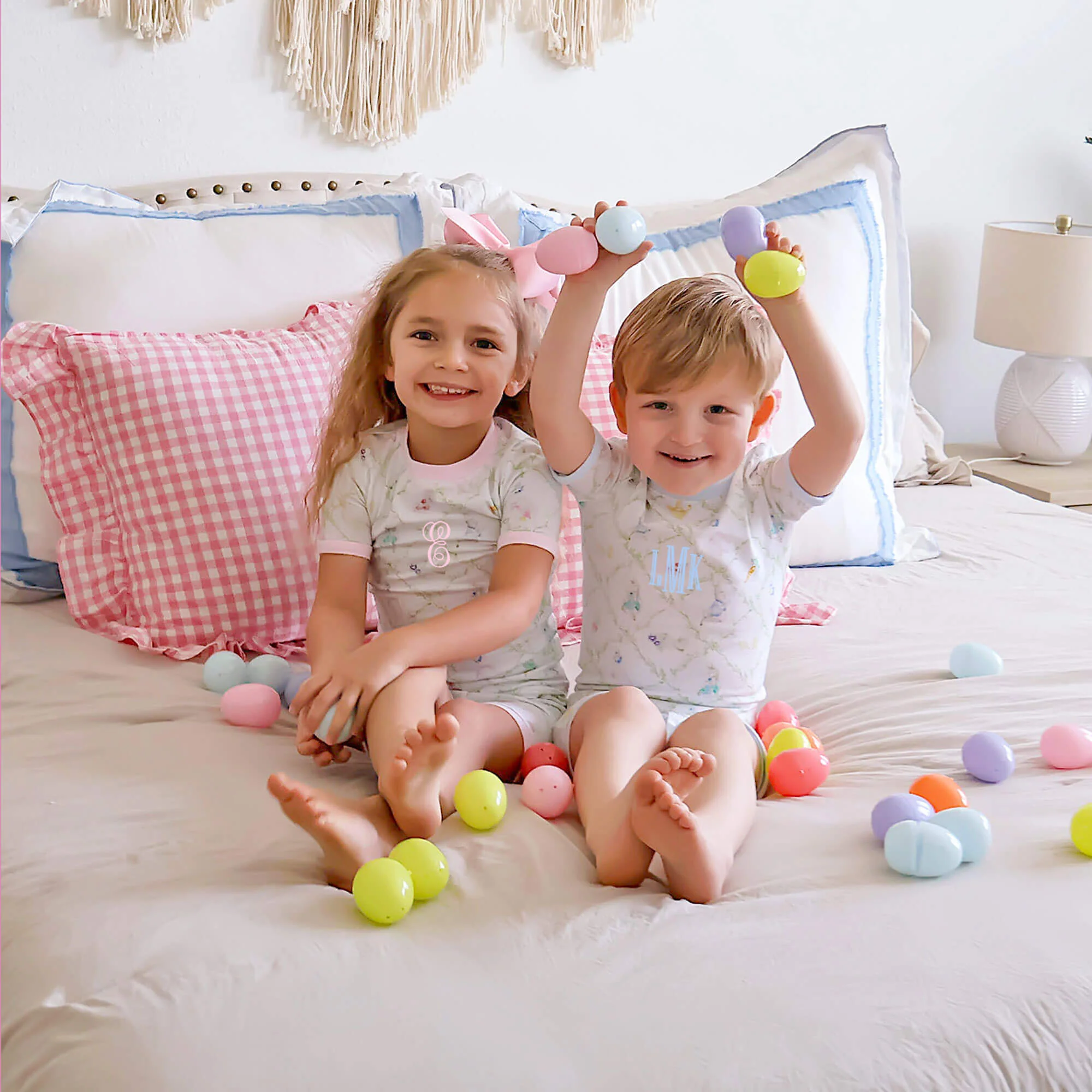 Storybook Rabbit Blue Short Pajamas - Image 5