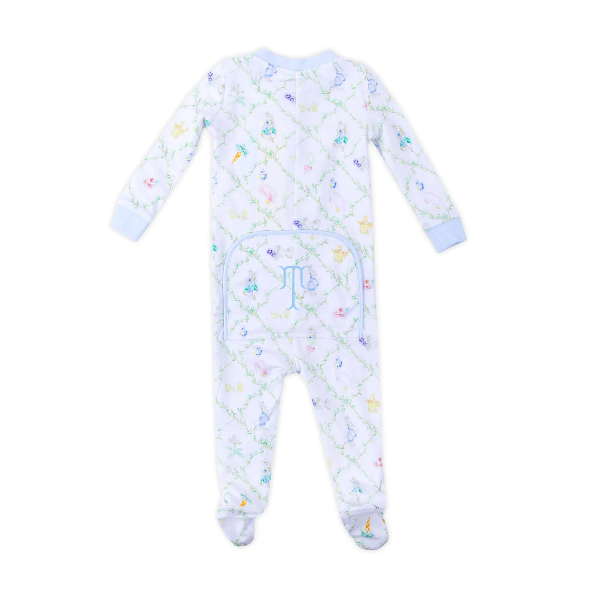 Storybook Rabbit Blue Zip Sleeper - Image 3