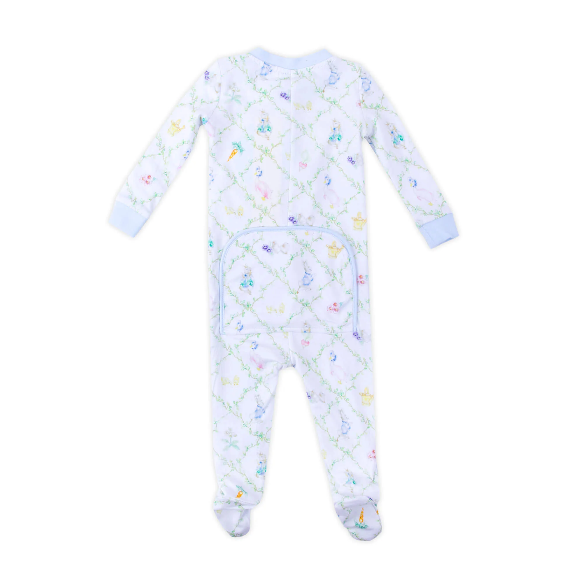 Storybook Rabbit Blue Zip Sleeper - Image 5