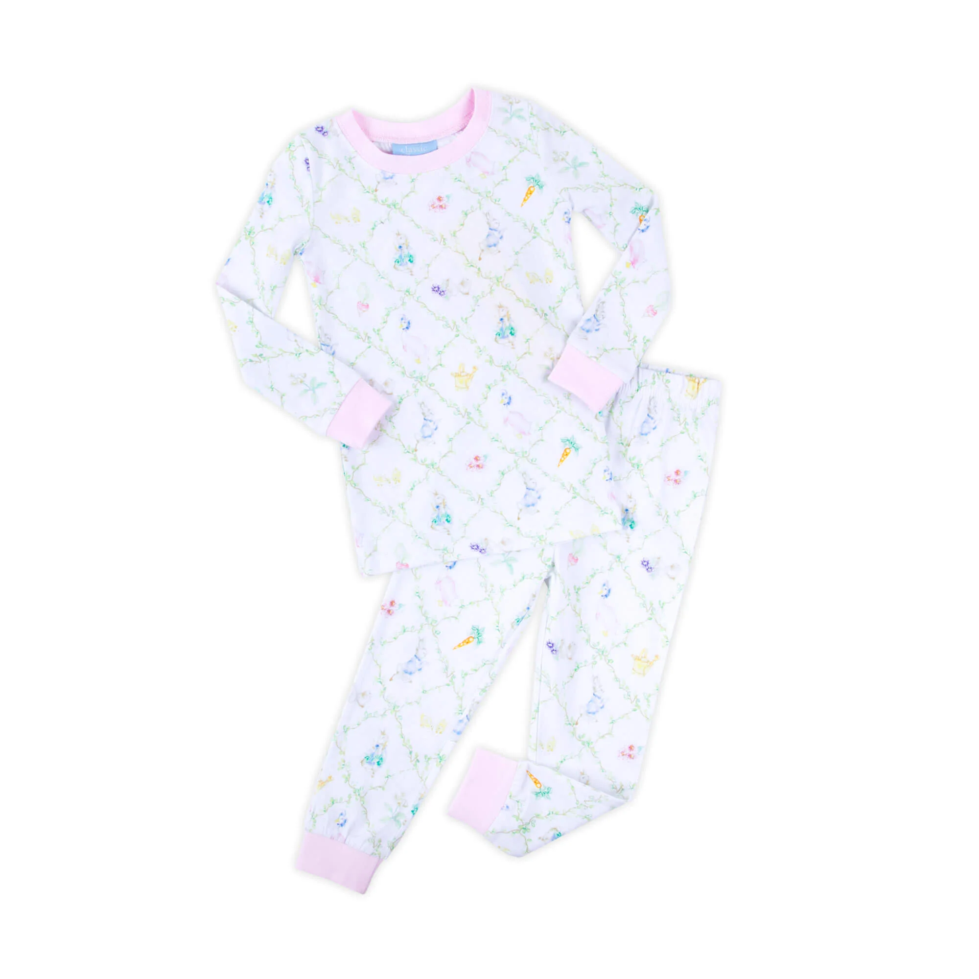 Storybook Rabbit Pink Pajamas - Image 2