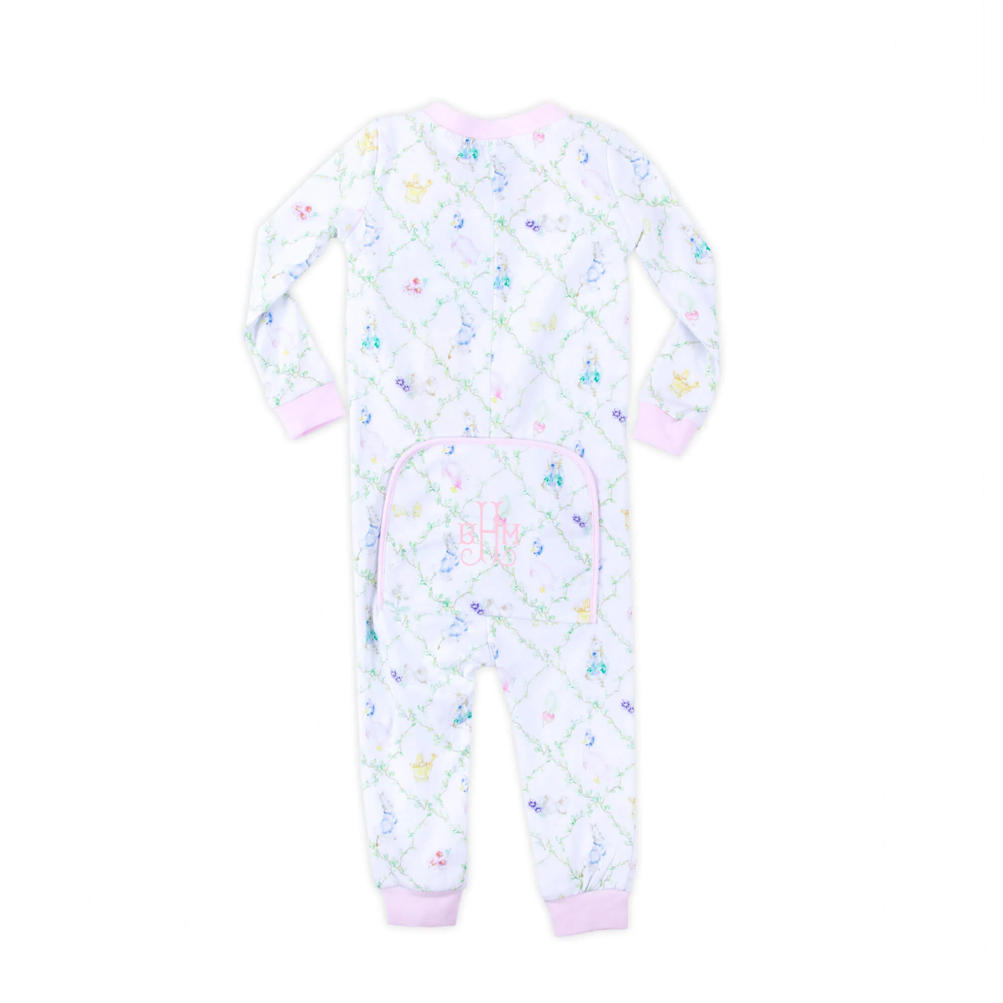Storybook Rabbit Pink Zip Sleeper - Image 3