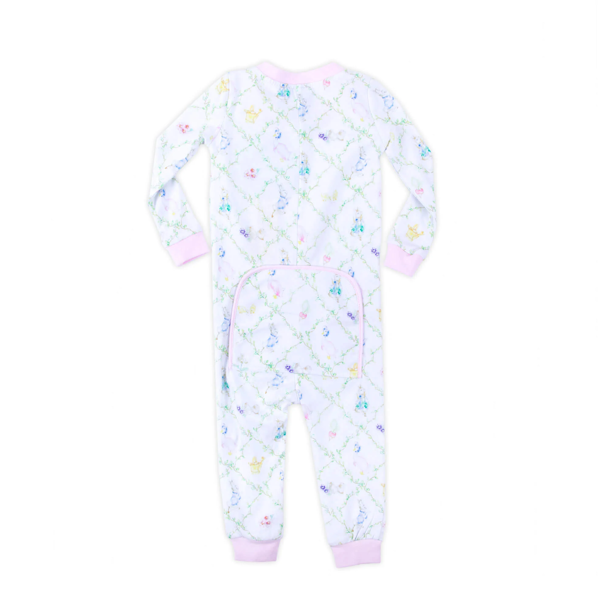 Storybook Rabbit Pink Zip Sleeper - Image 5