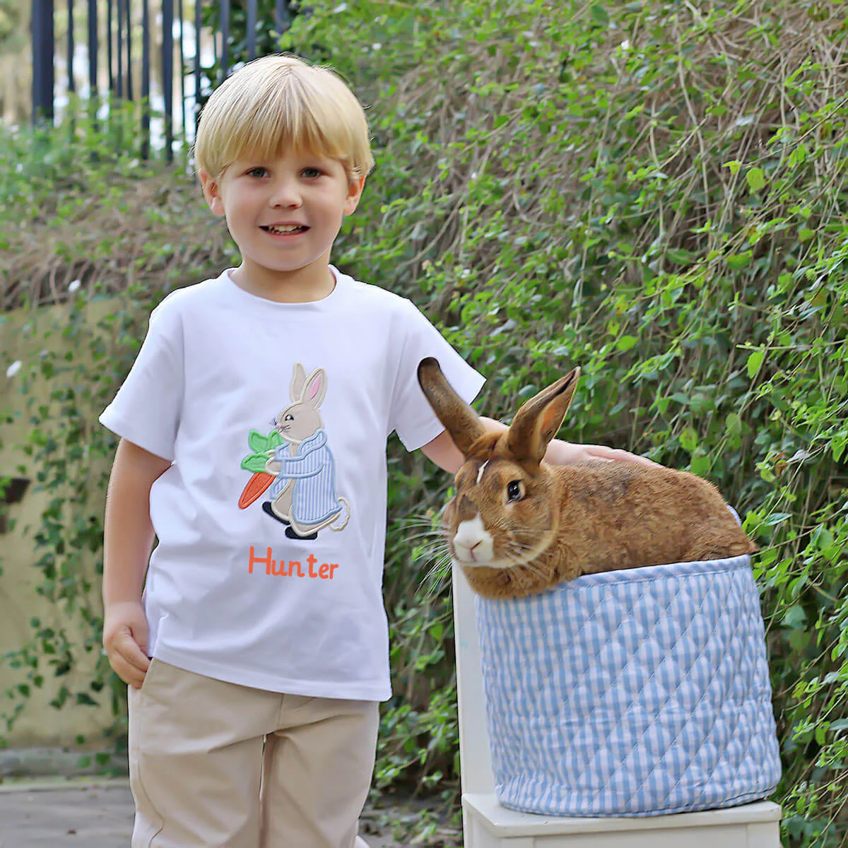 Storybook Rabbit White Short Sleeve Shirt - Image 2