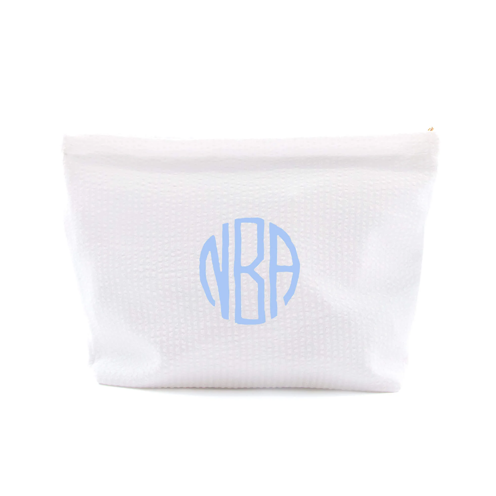 Stripe Seersucker Cosmetic Bag - Image 4