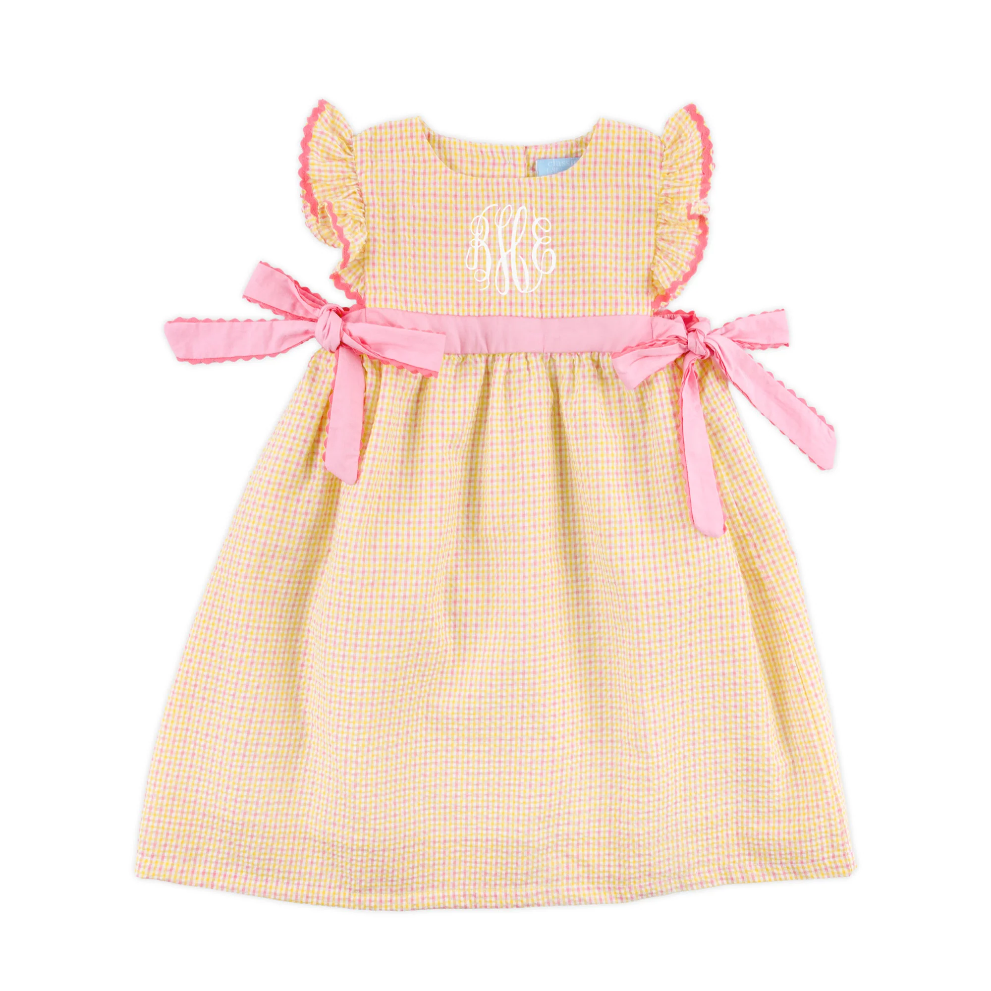 Summer Days Yellow & Pink Gingham Avery Dress - Image 2