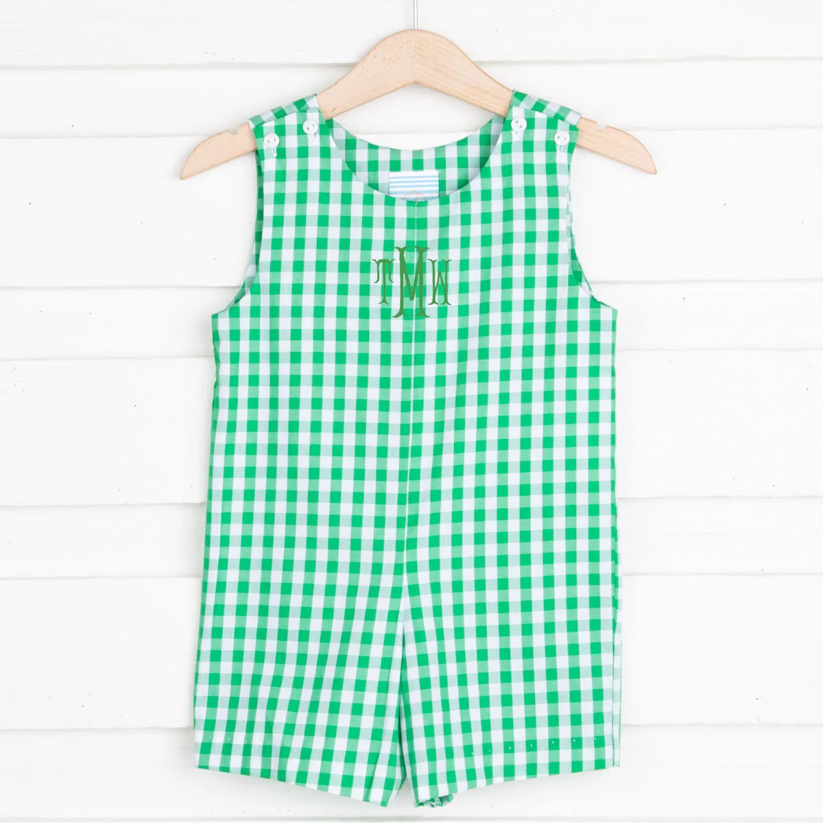 Summer Green Check Jon Jon - Image 3